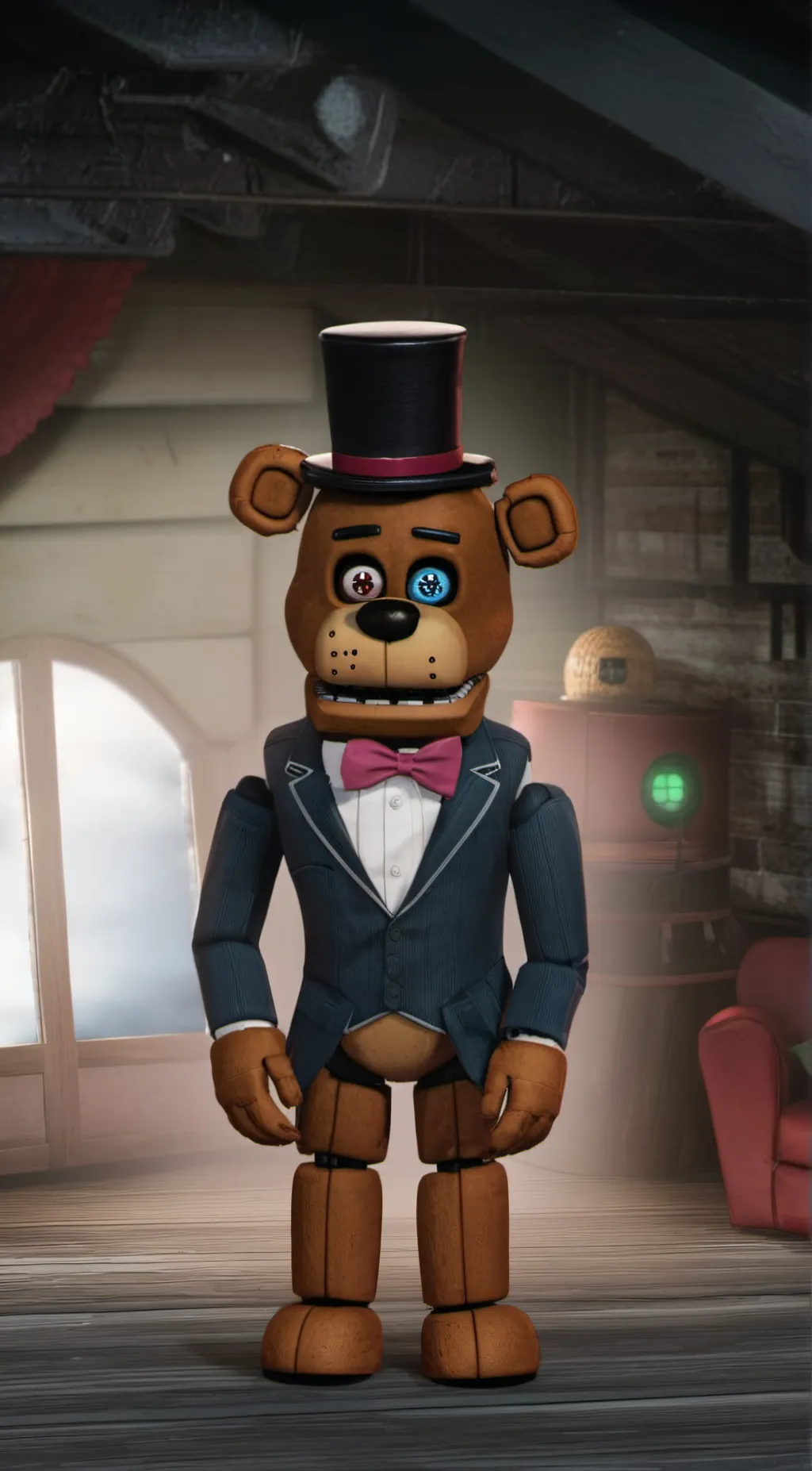 ai character: Freddy background