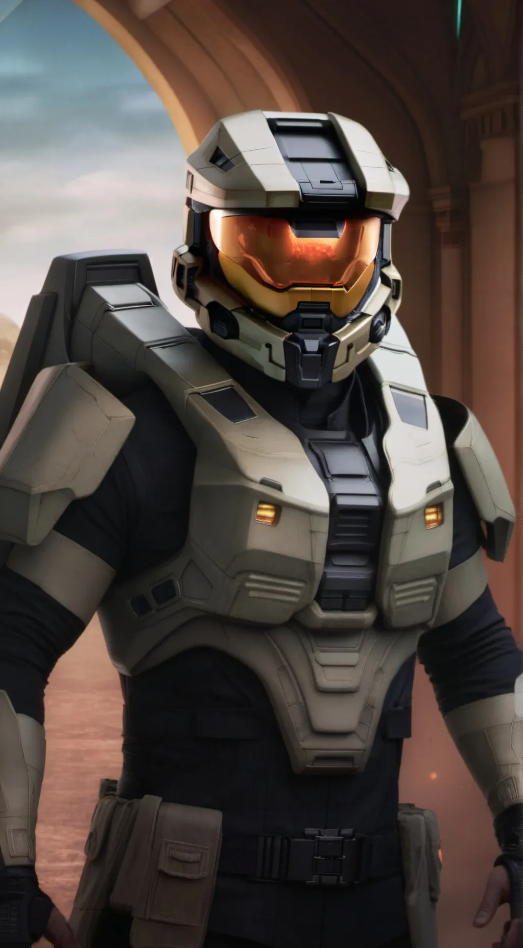 ai character: master cheif background