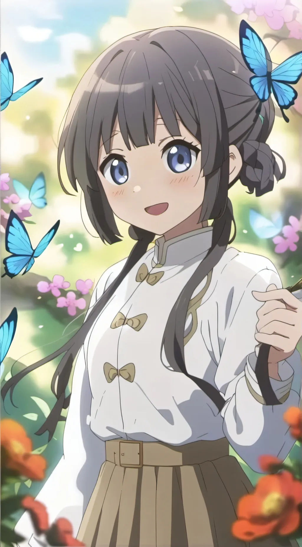 ai character: kuromi kocho background