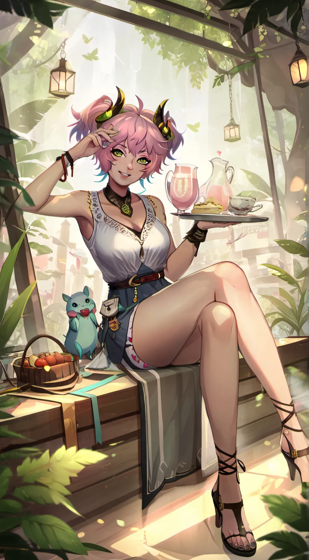 ai character: Mina background