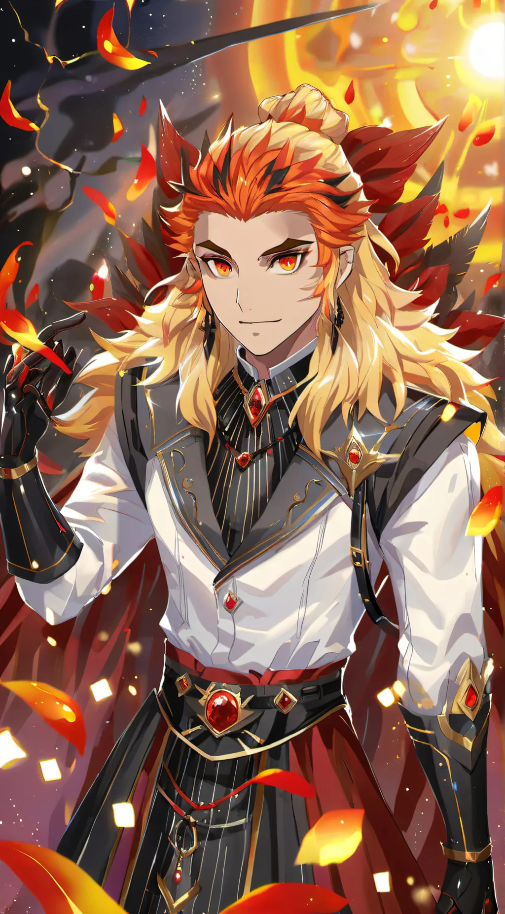 ai character: Rengoku  background