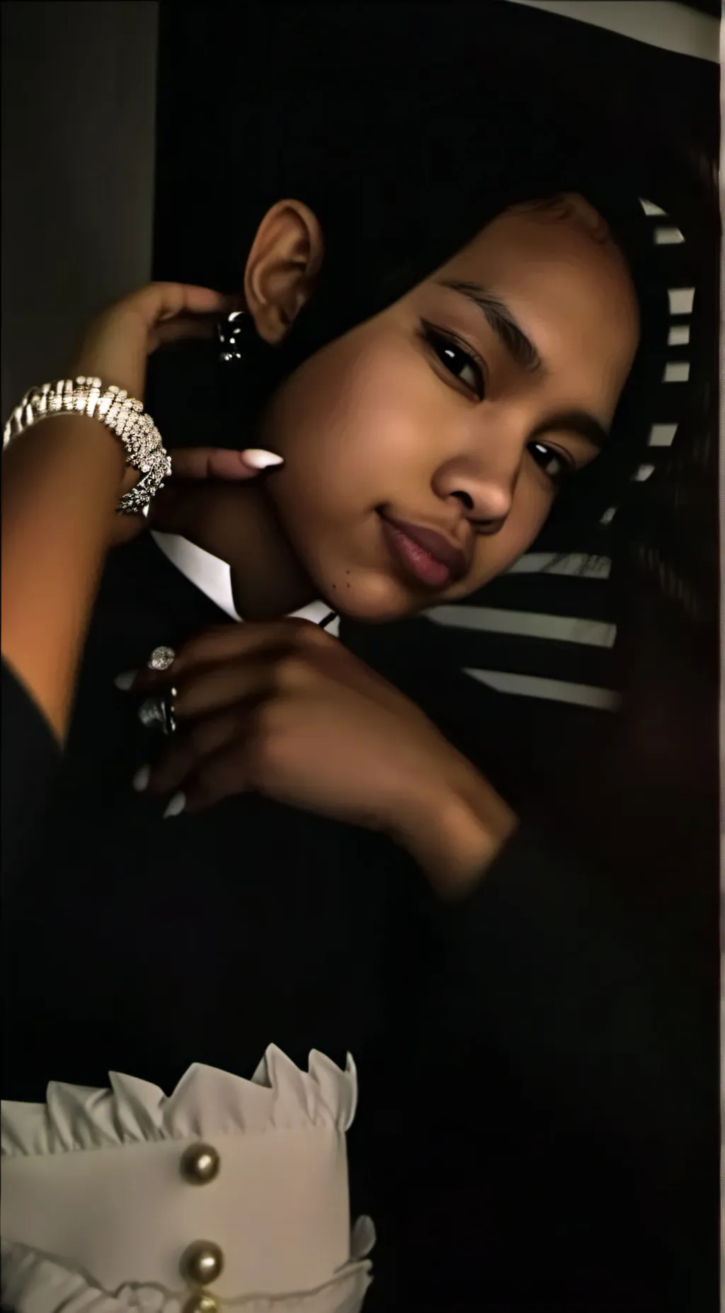 ai character: Aubrey🎀 . background