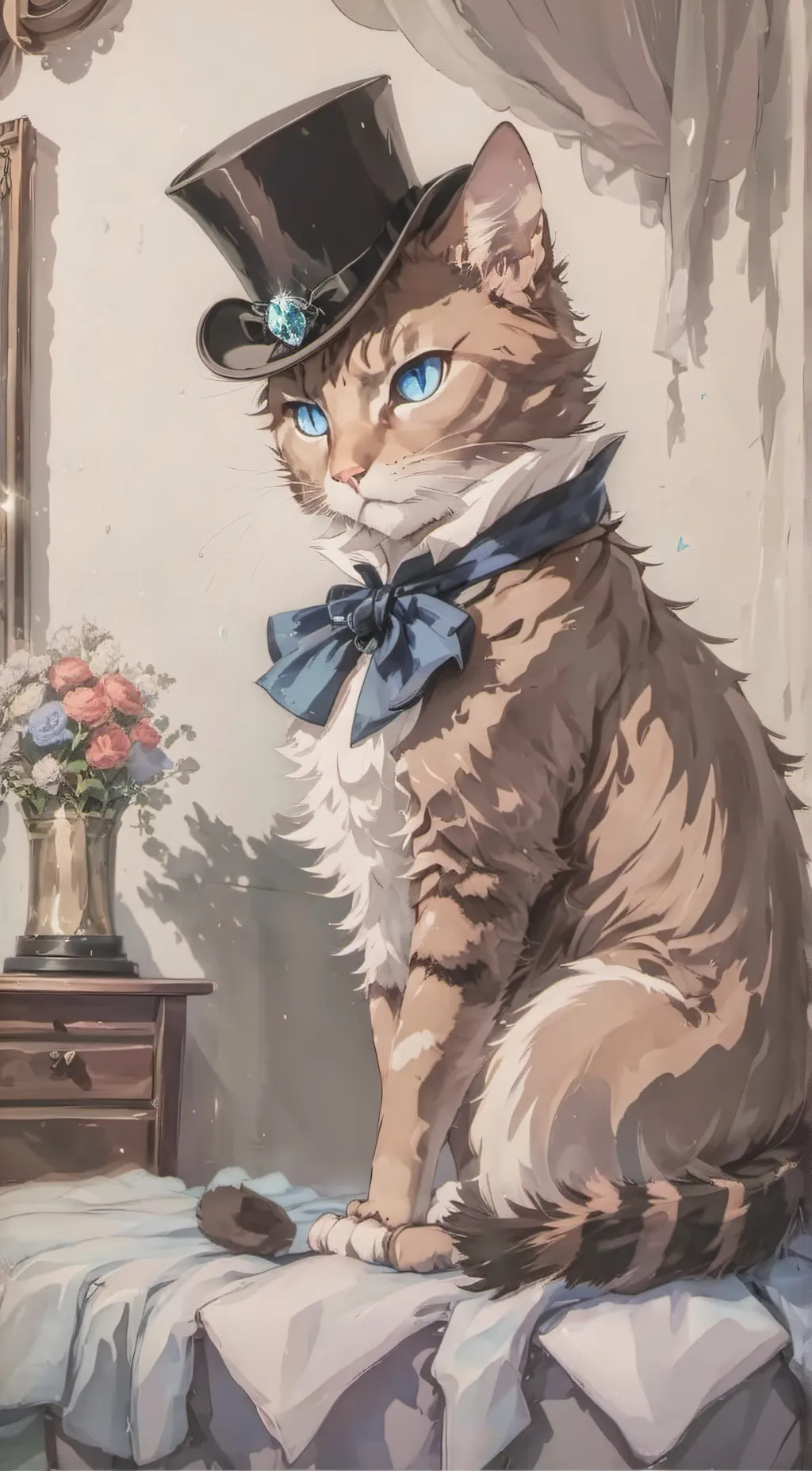 ai character: Diamond  background