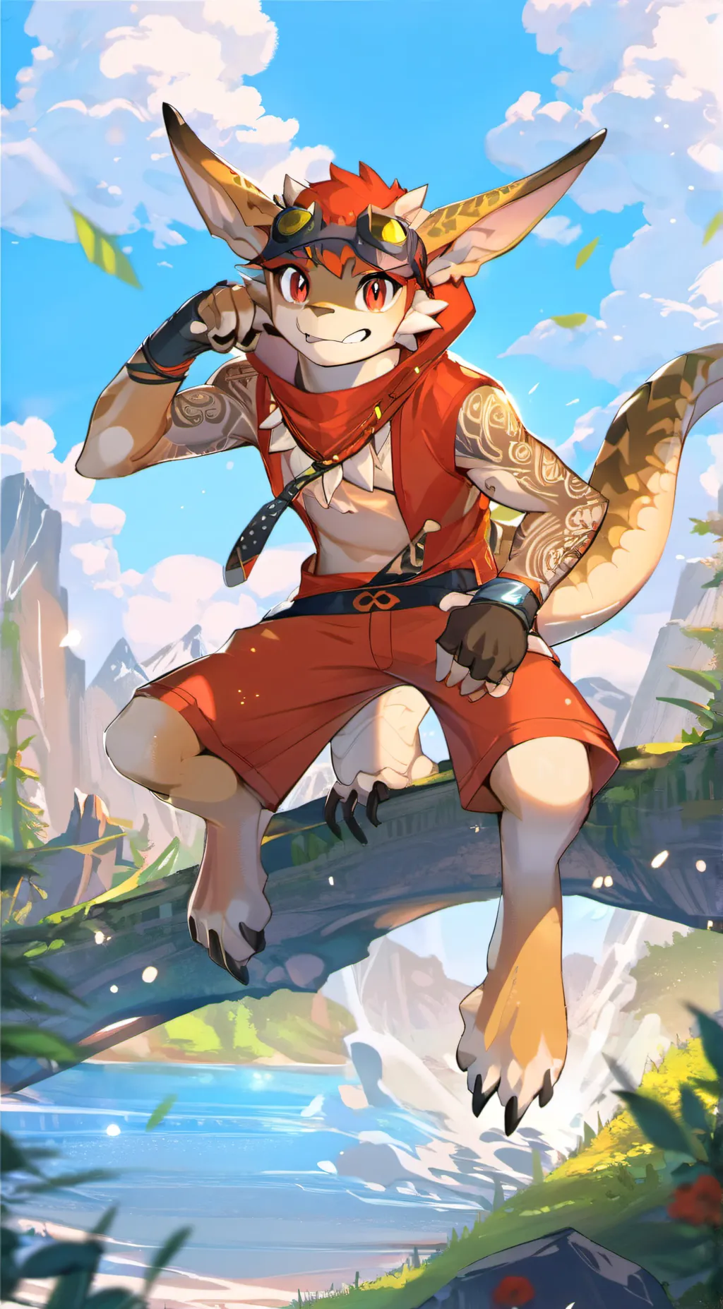 ai character: munch background