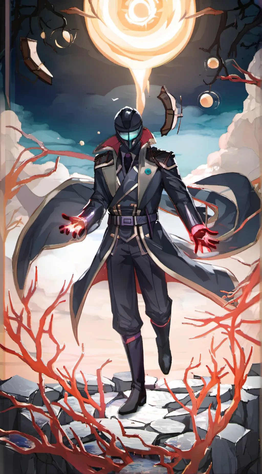 ai character: void man  background