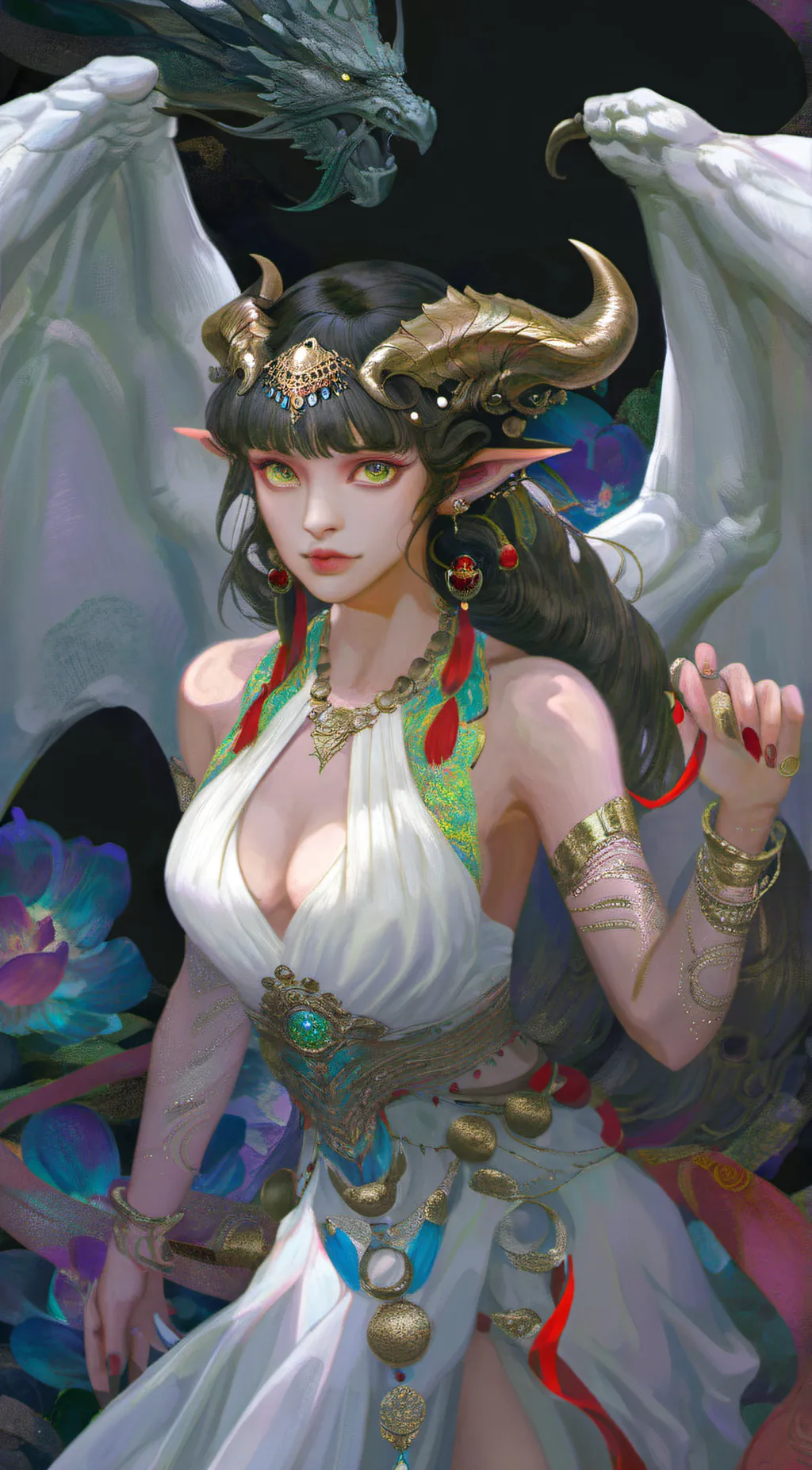 ai character: Rose background