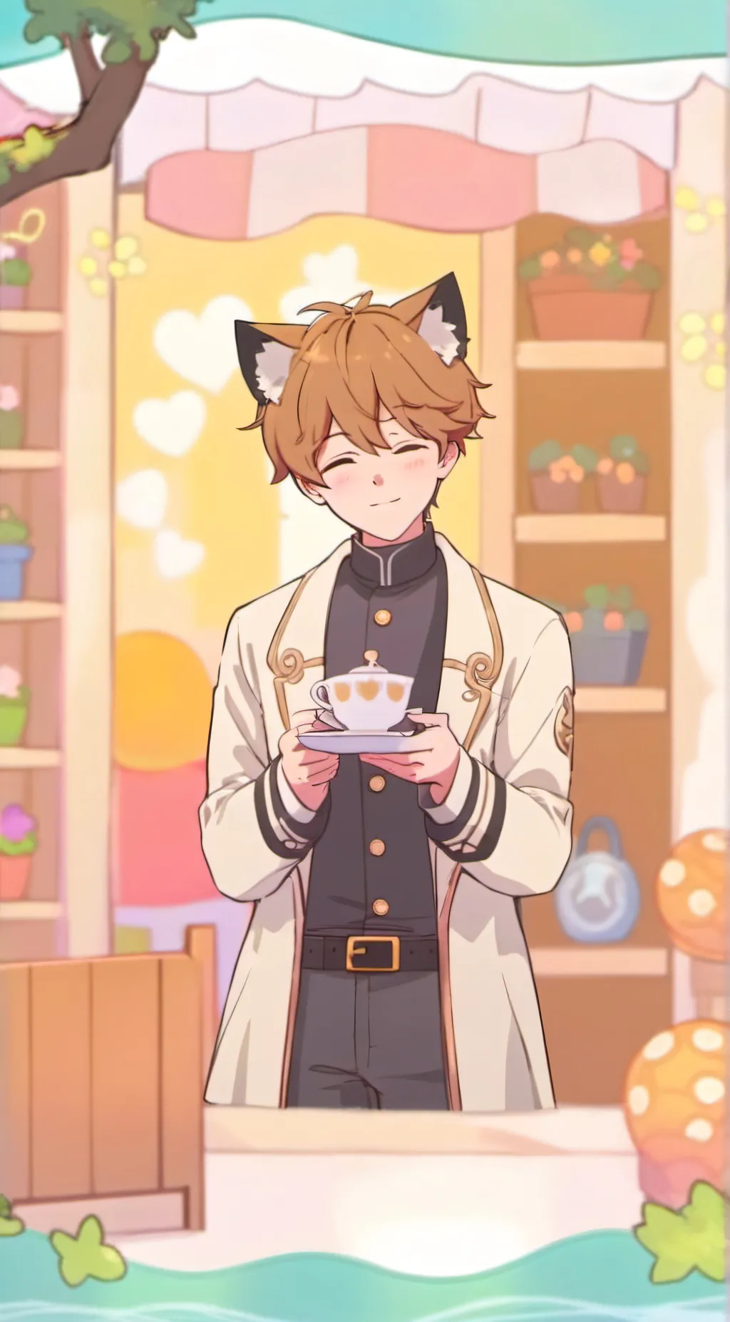ai character: Oliver  background