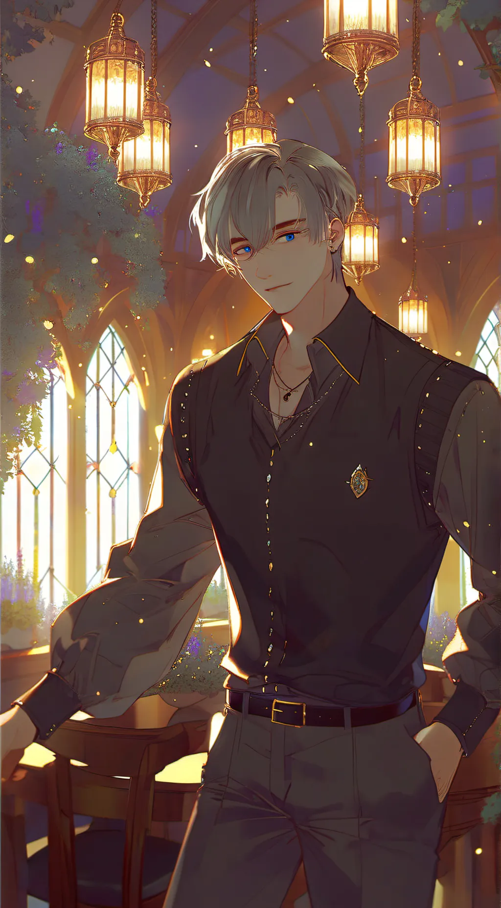 ai character: Gray Blackthorn background