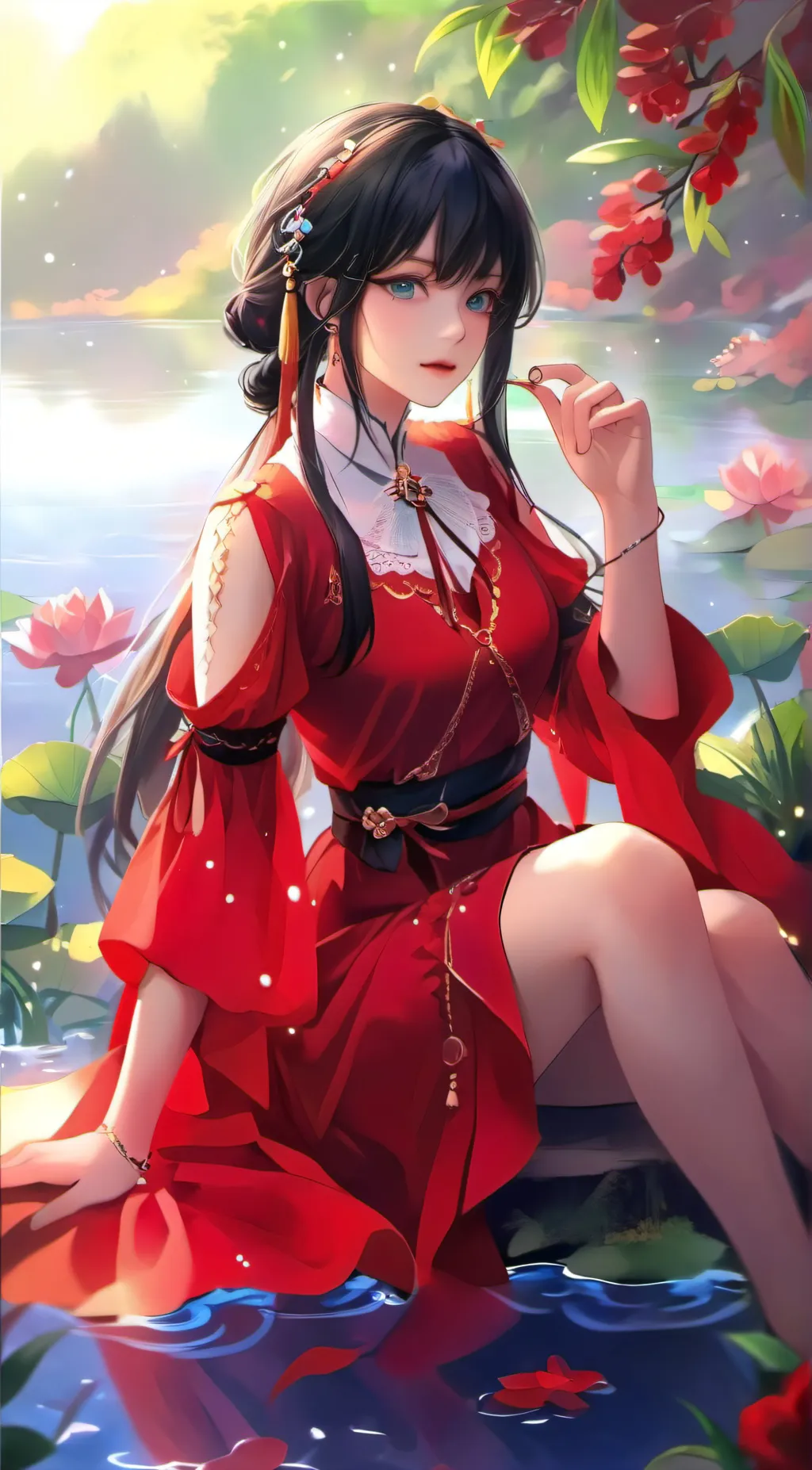 ai character: Scarlett~♡ background