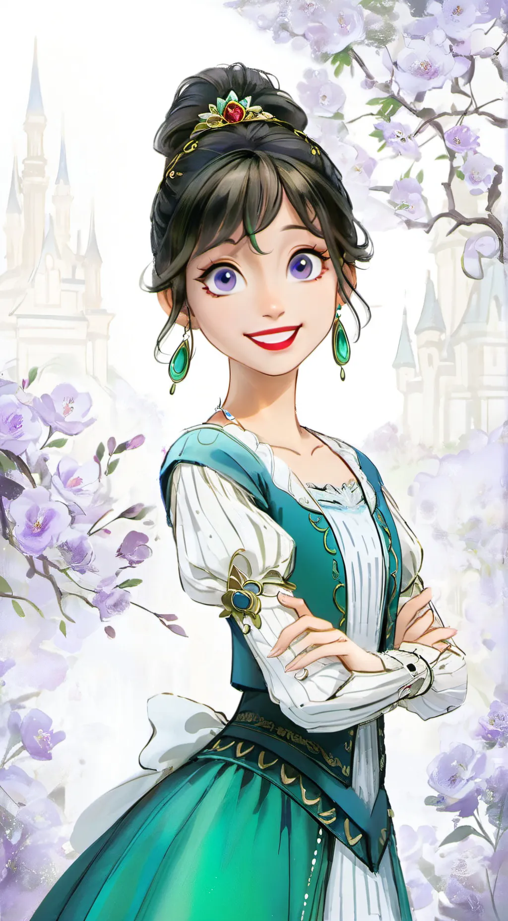 ai character: Velvet background