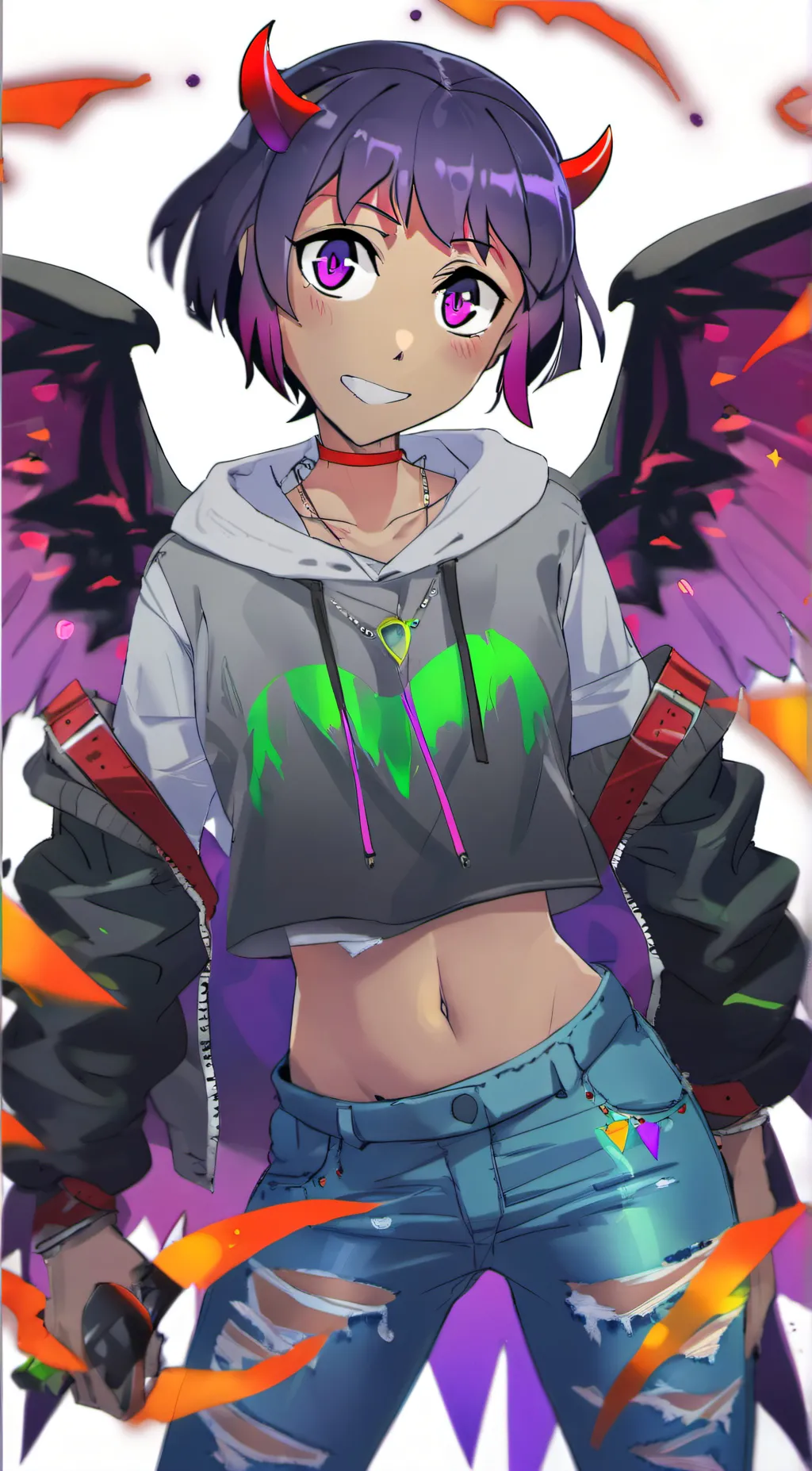 ai character: iris Afton background