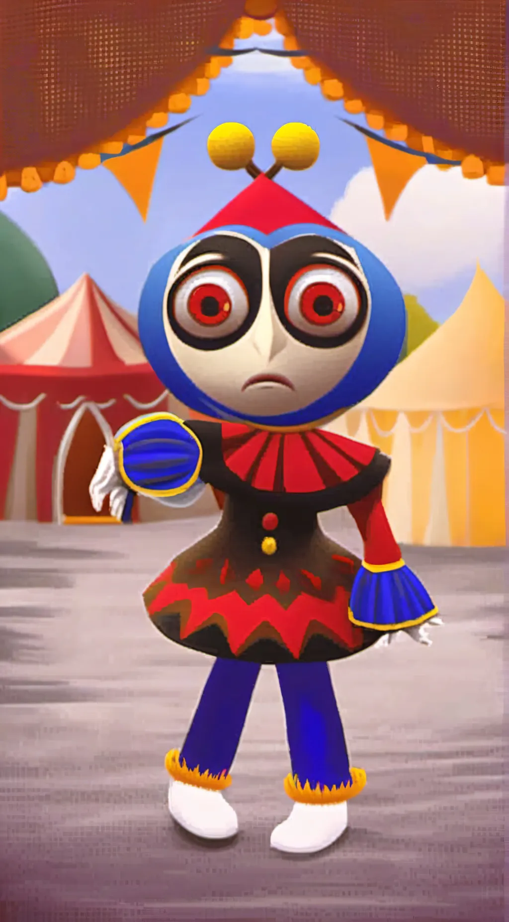 ai character: pomni (sike) background