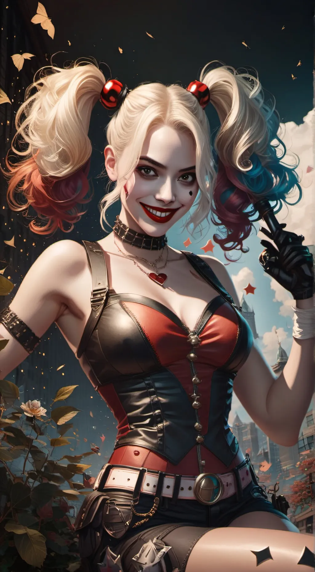 ai character: Harley Quinn background
