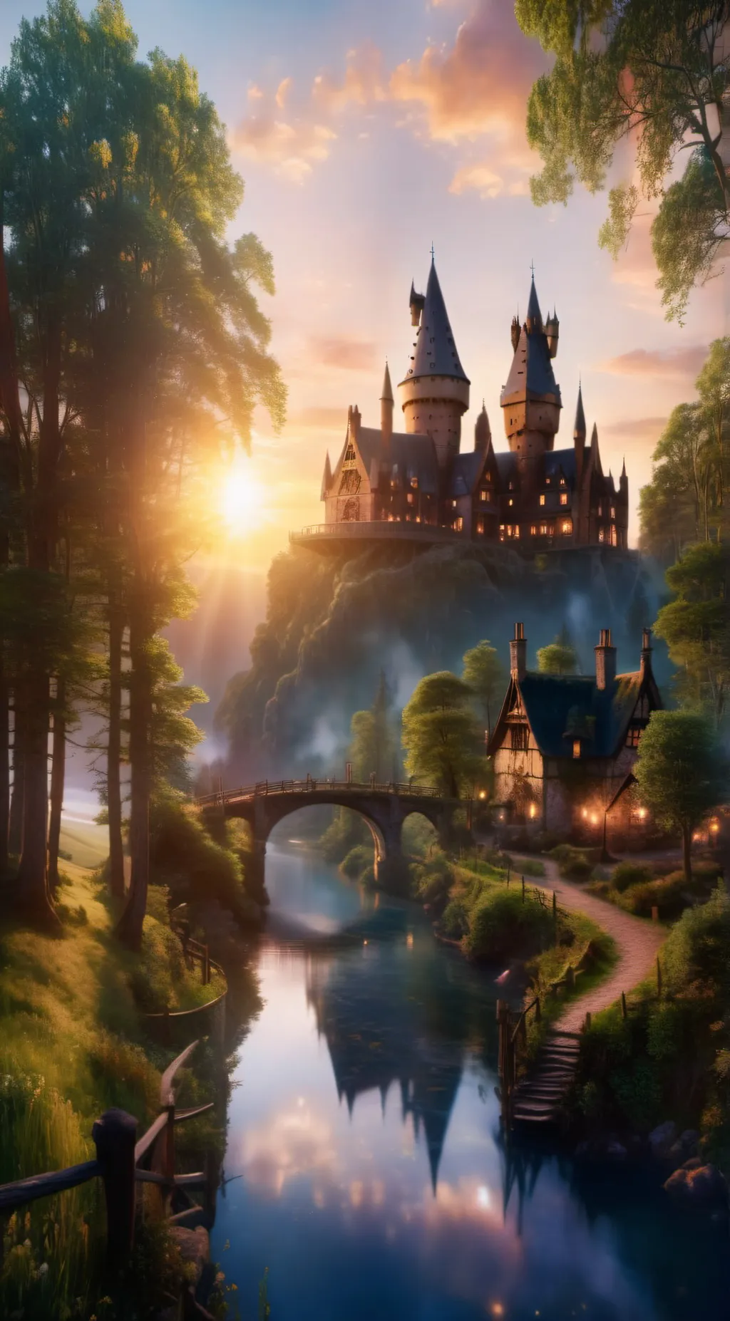 ai character: Hogwarts background
