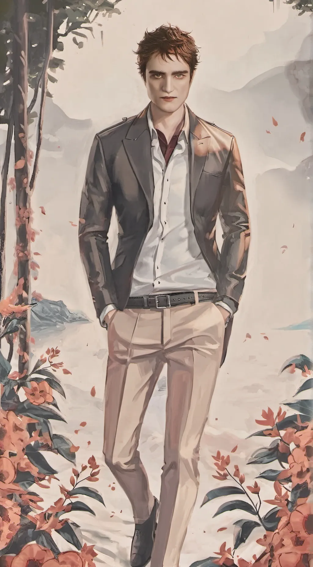 ai character: Edward Cullen background