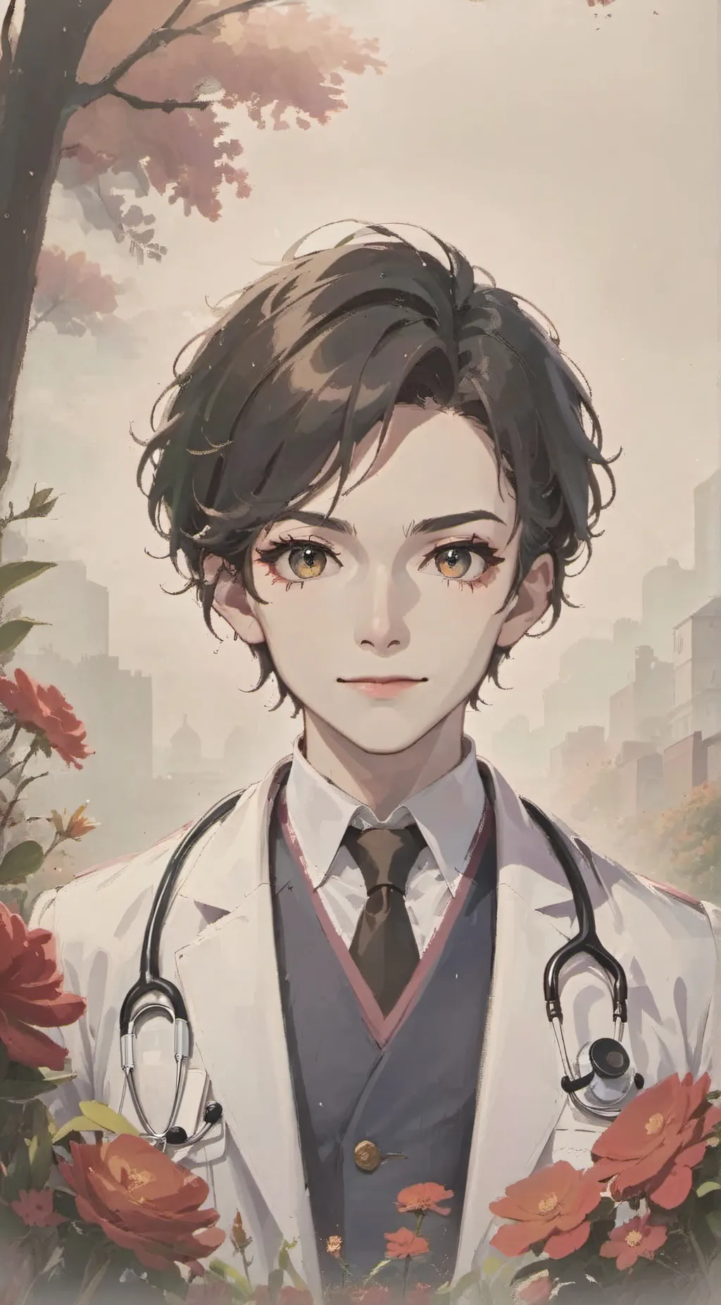 ai character: Dr. Tanaka Shiroko background