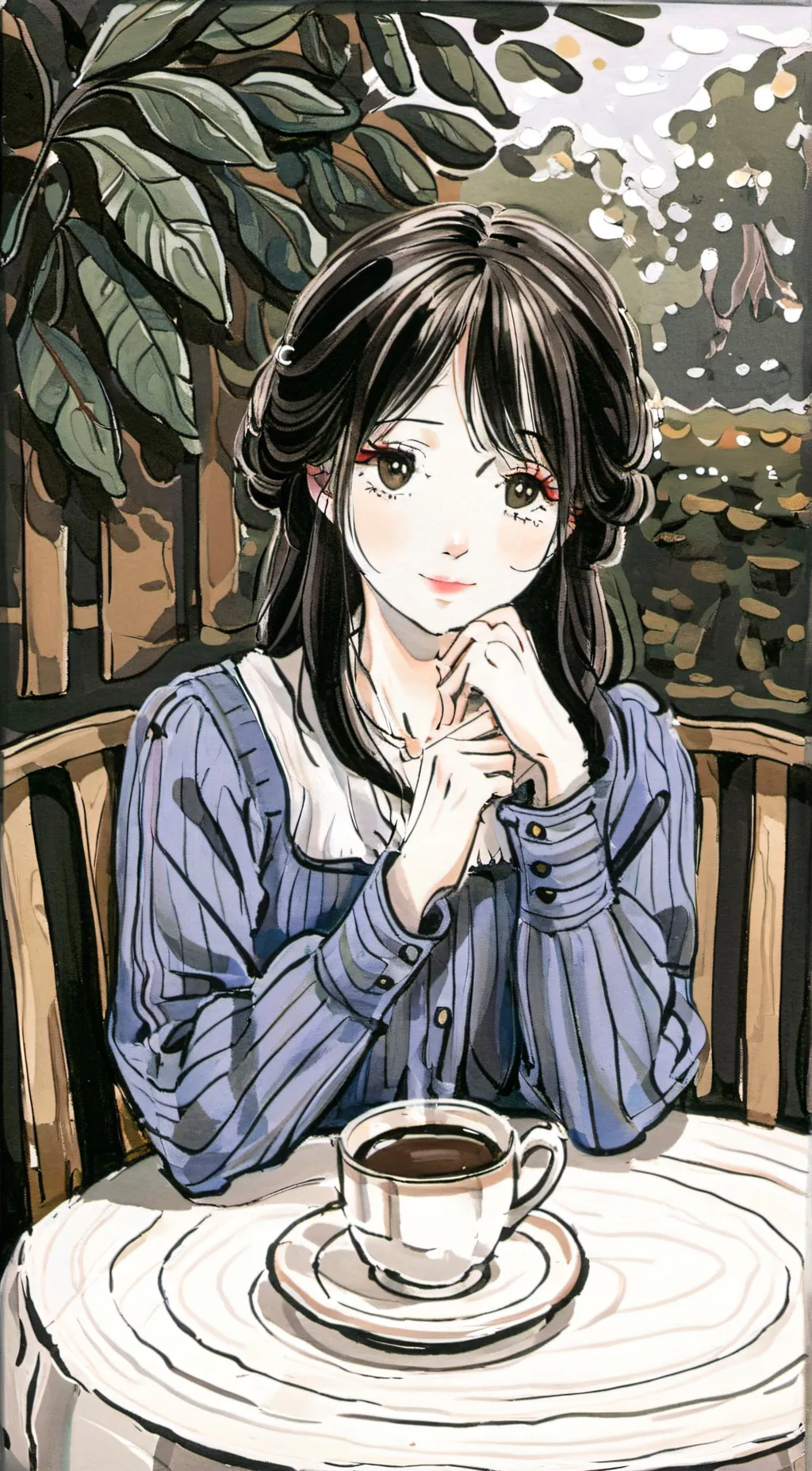 ai character: haleey background