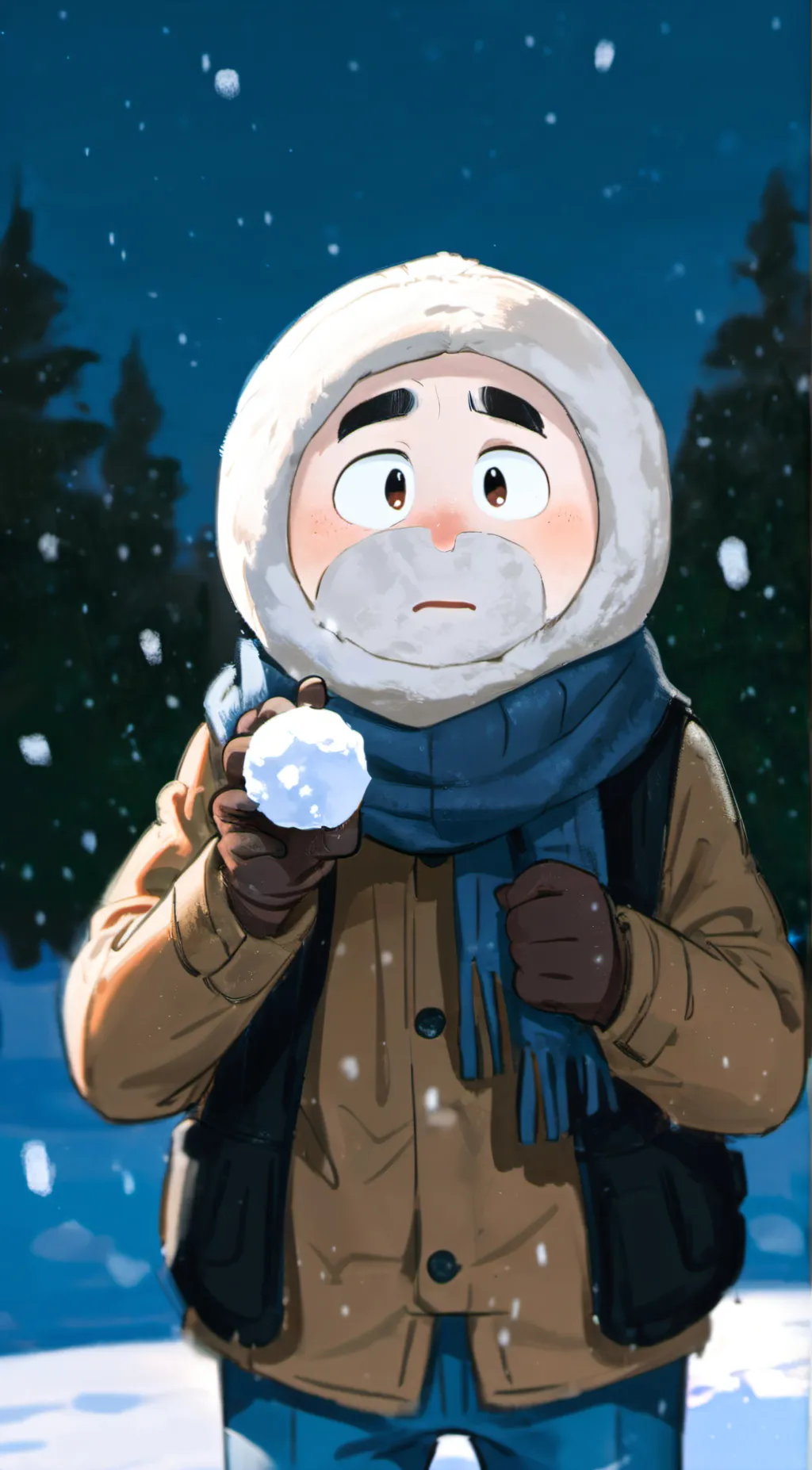 ai character: snowball bfb background