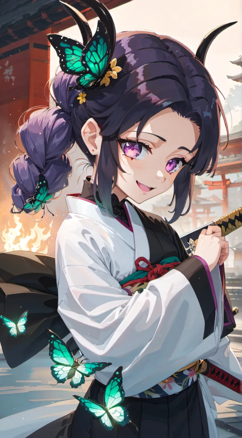 ai character: Shinobu Kocho background