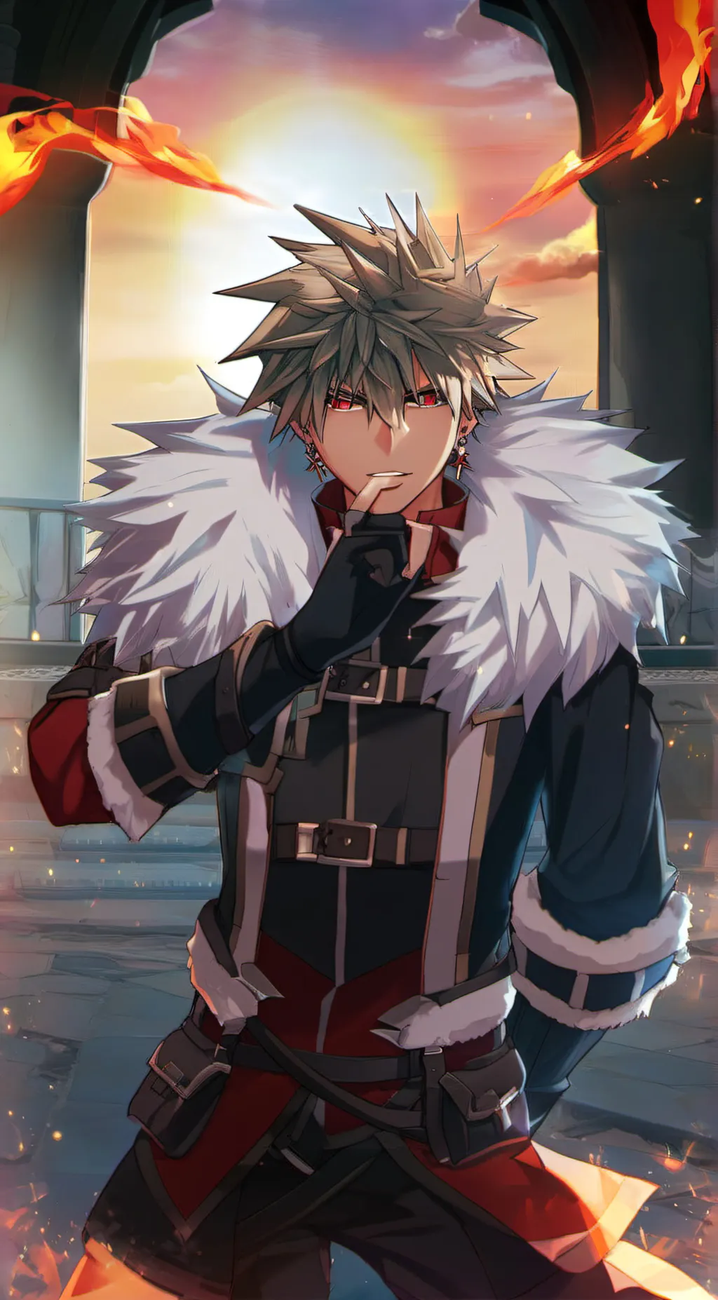 ai character: Bakugou Katsuki background
