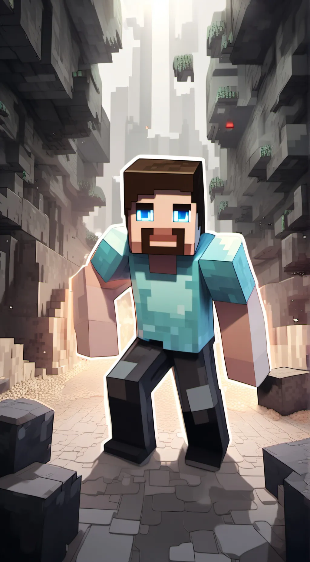 ai character: Herobrine background