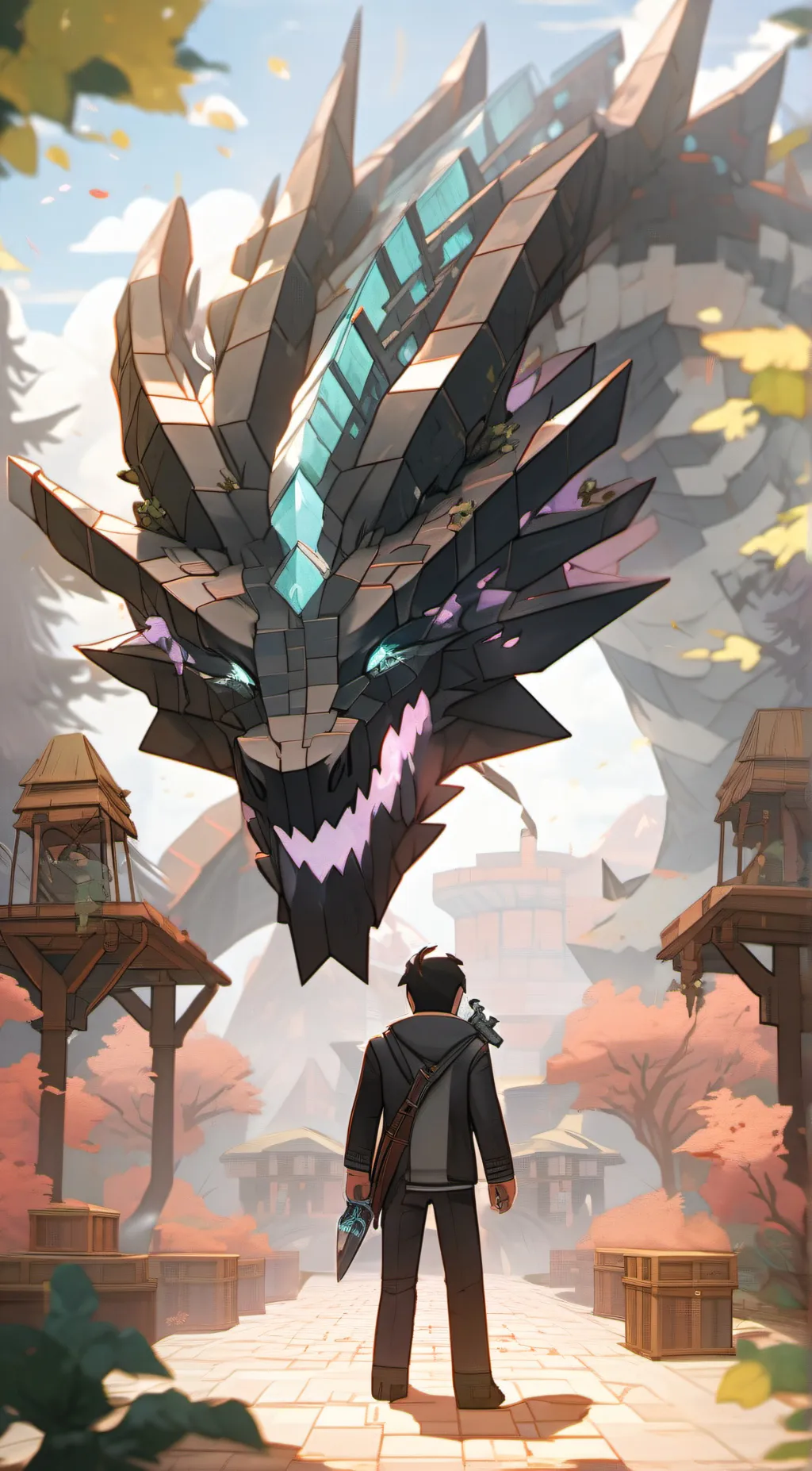ai character: THE ENDER DRAGON  background