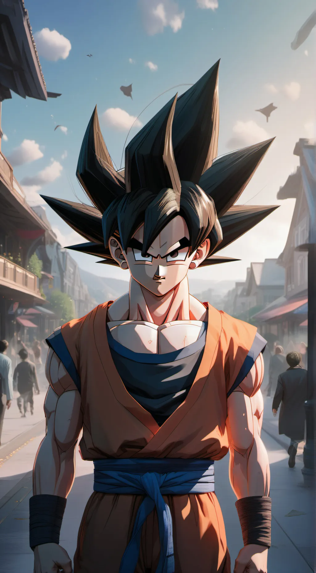 ai character: Goku! background