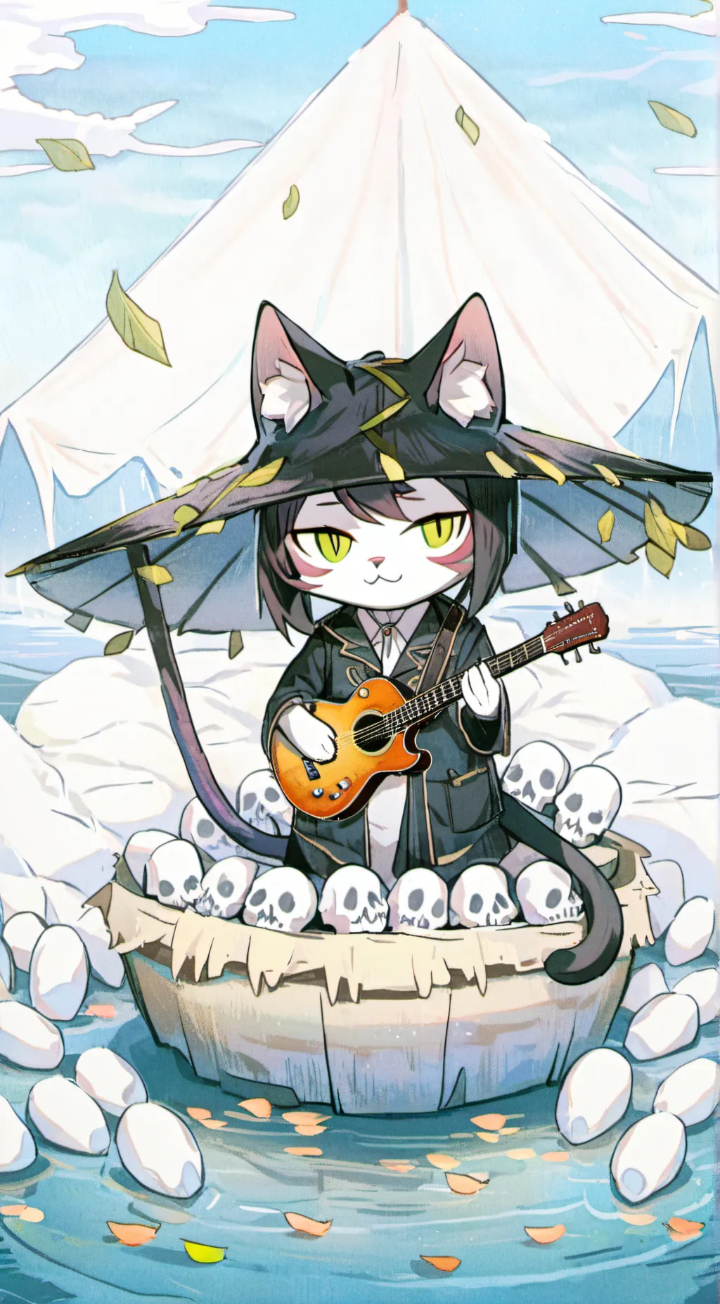 ai character: Meowskulls background