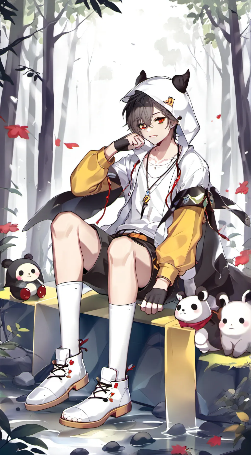 ai character: ash background