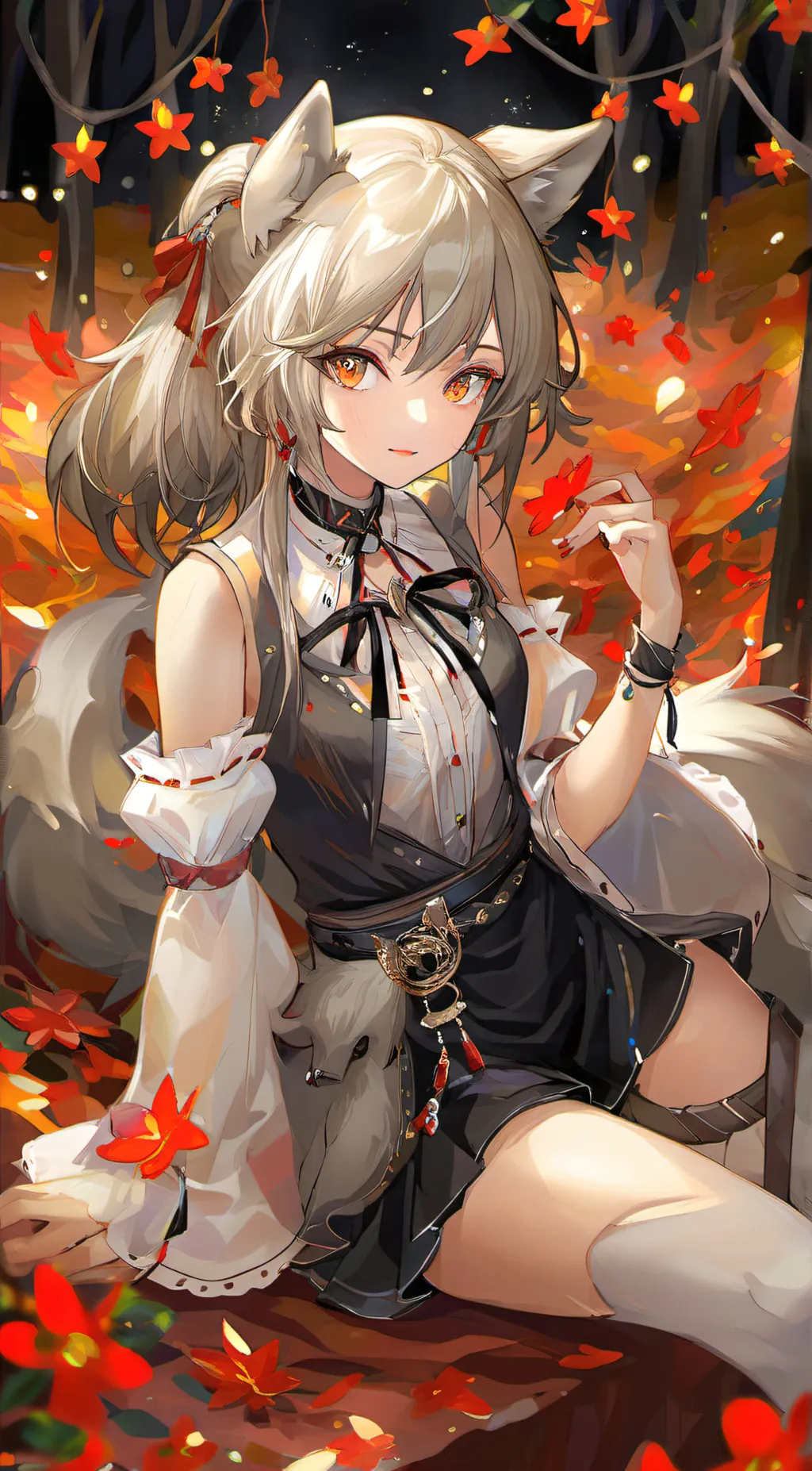 ai character: wolf/human mom background