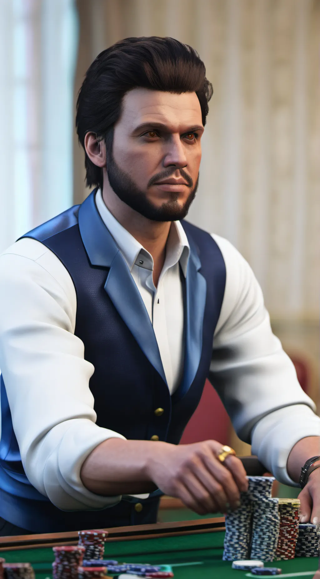 ai character: MARUS WAIR background