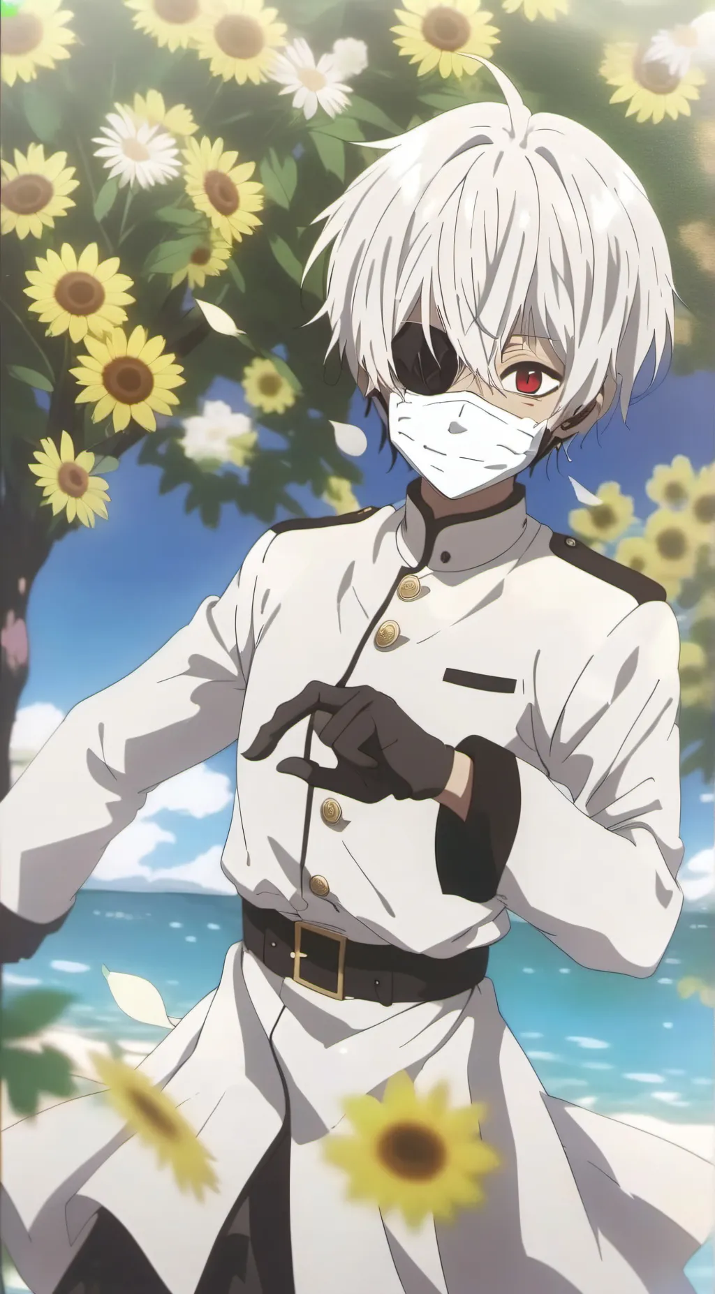 ai character: Tokyo ghoul background