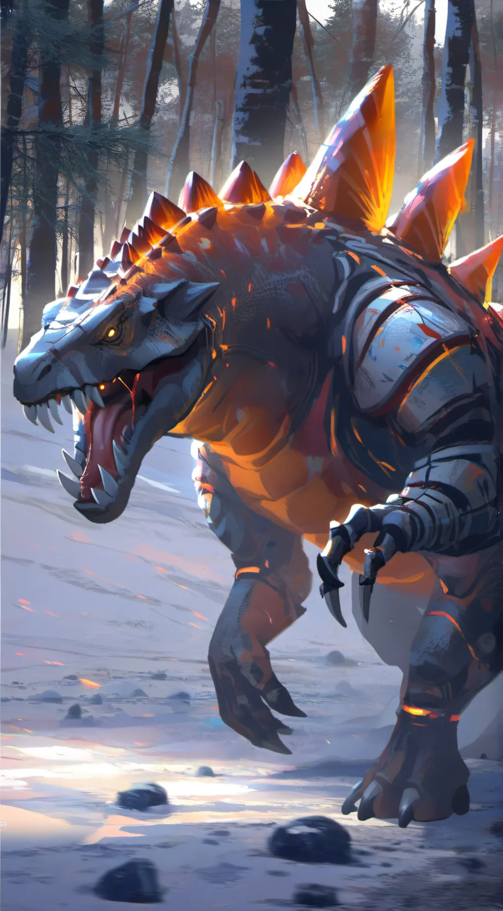 ai character: Anguirus background