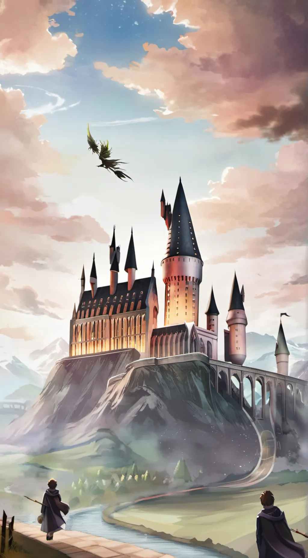 ai character: Hogwarts <3 background