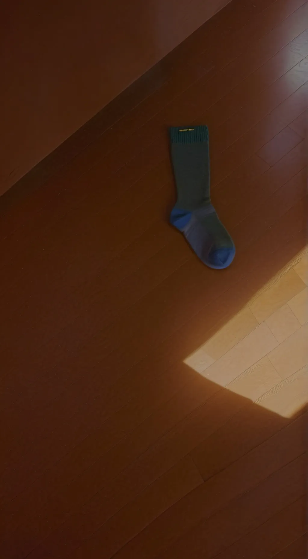 ai character: sock on the floor background