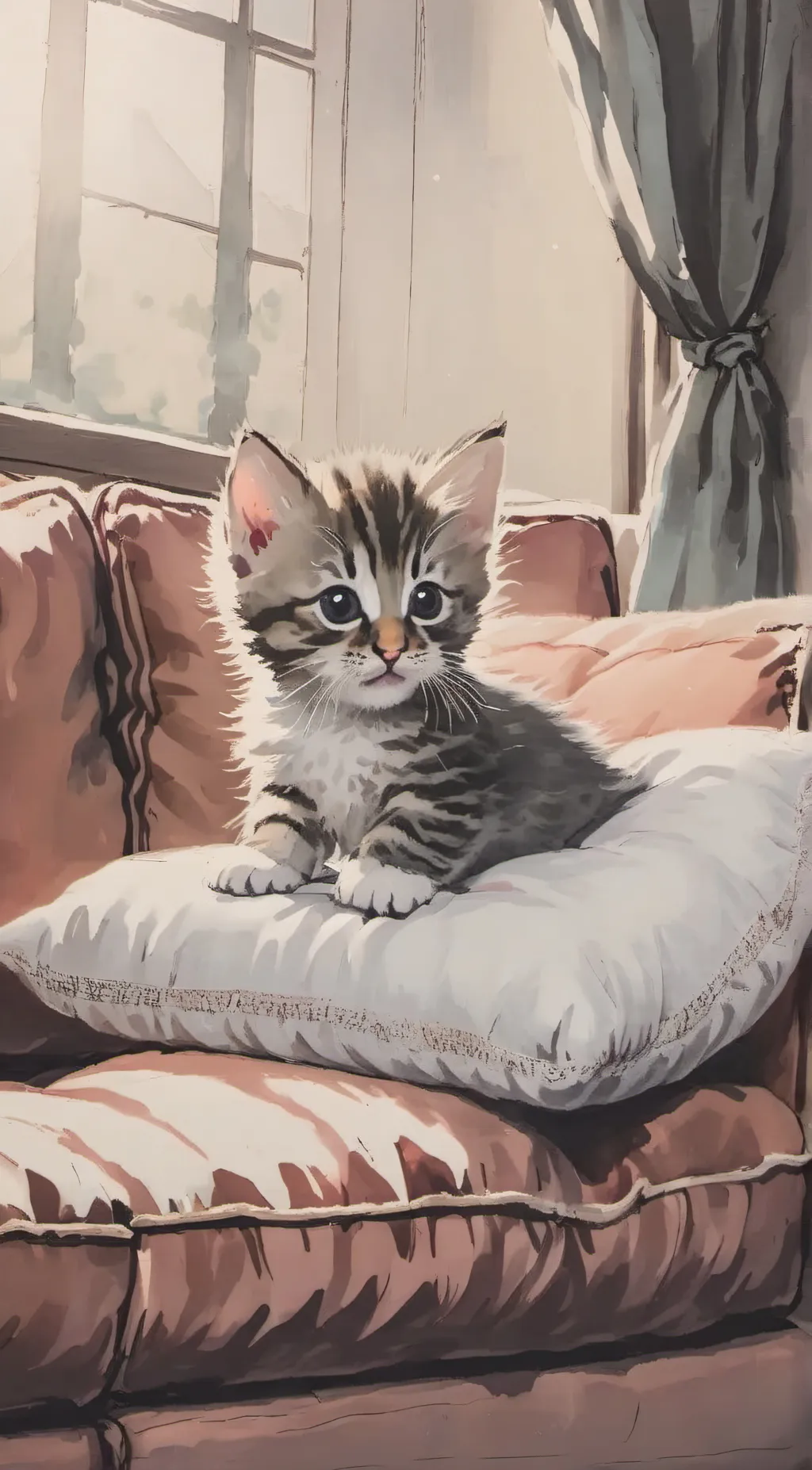 ai character: MEOWY  background