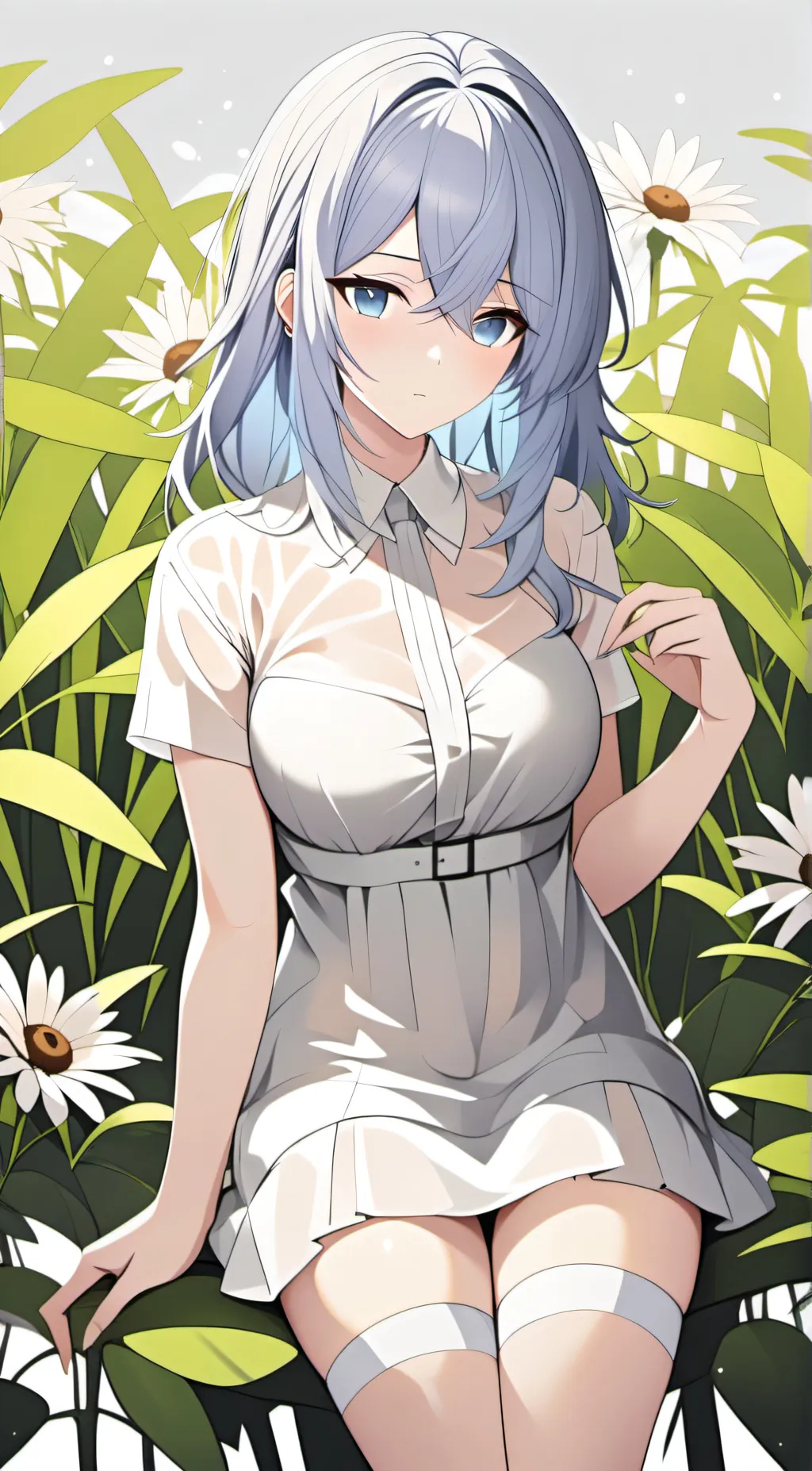 ai character: sexy milk girl background