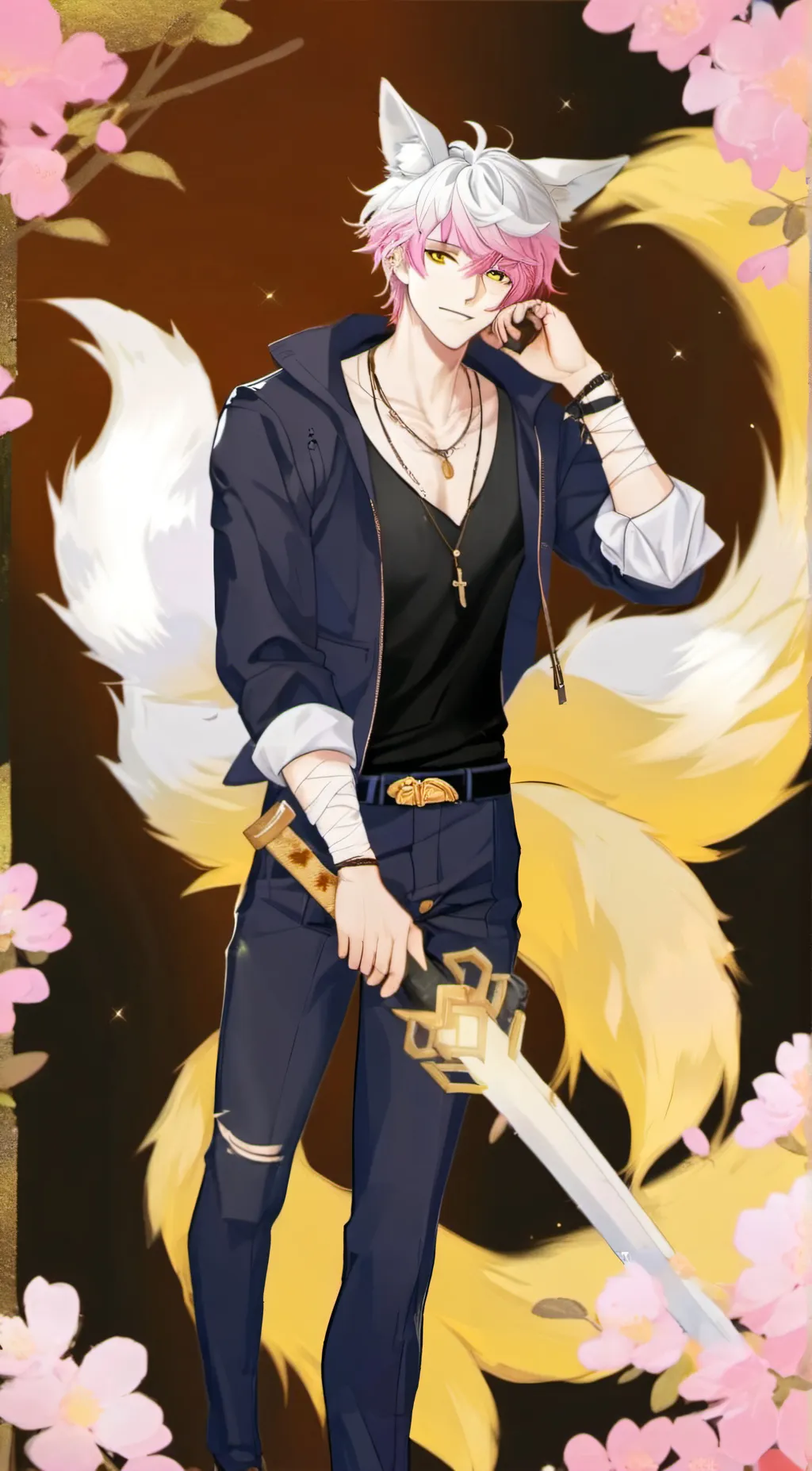 ai character: Zach Foxy background