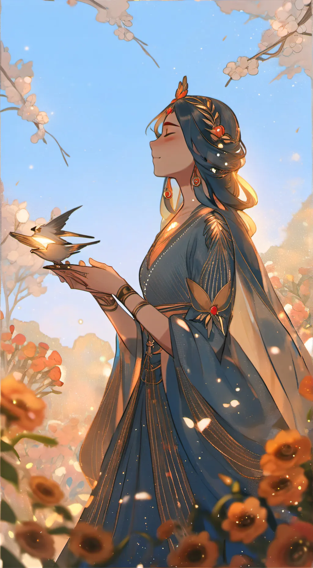 ai character: Wellcome home  background