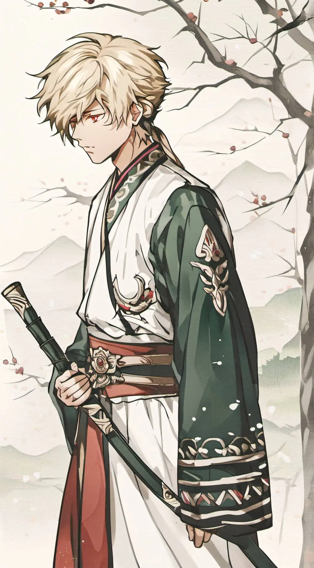 ai character: katsuki bakugou background