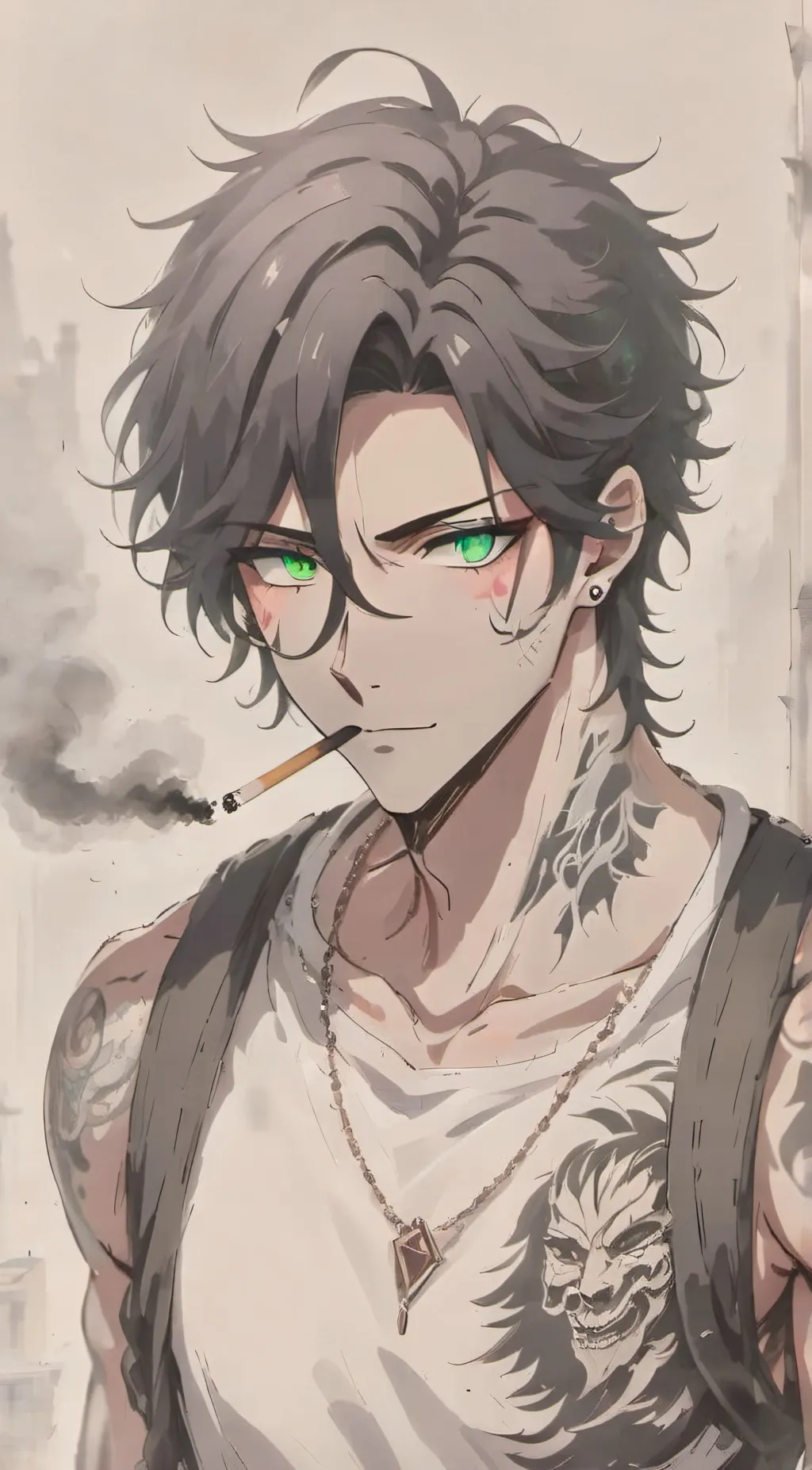 ai character: >Azreal< background