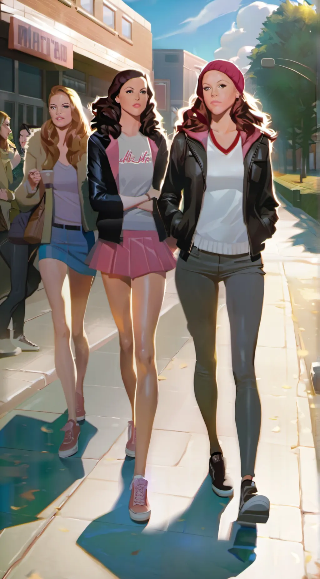 ai character: Mean girls background