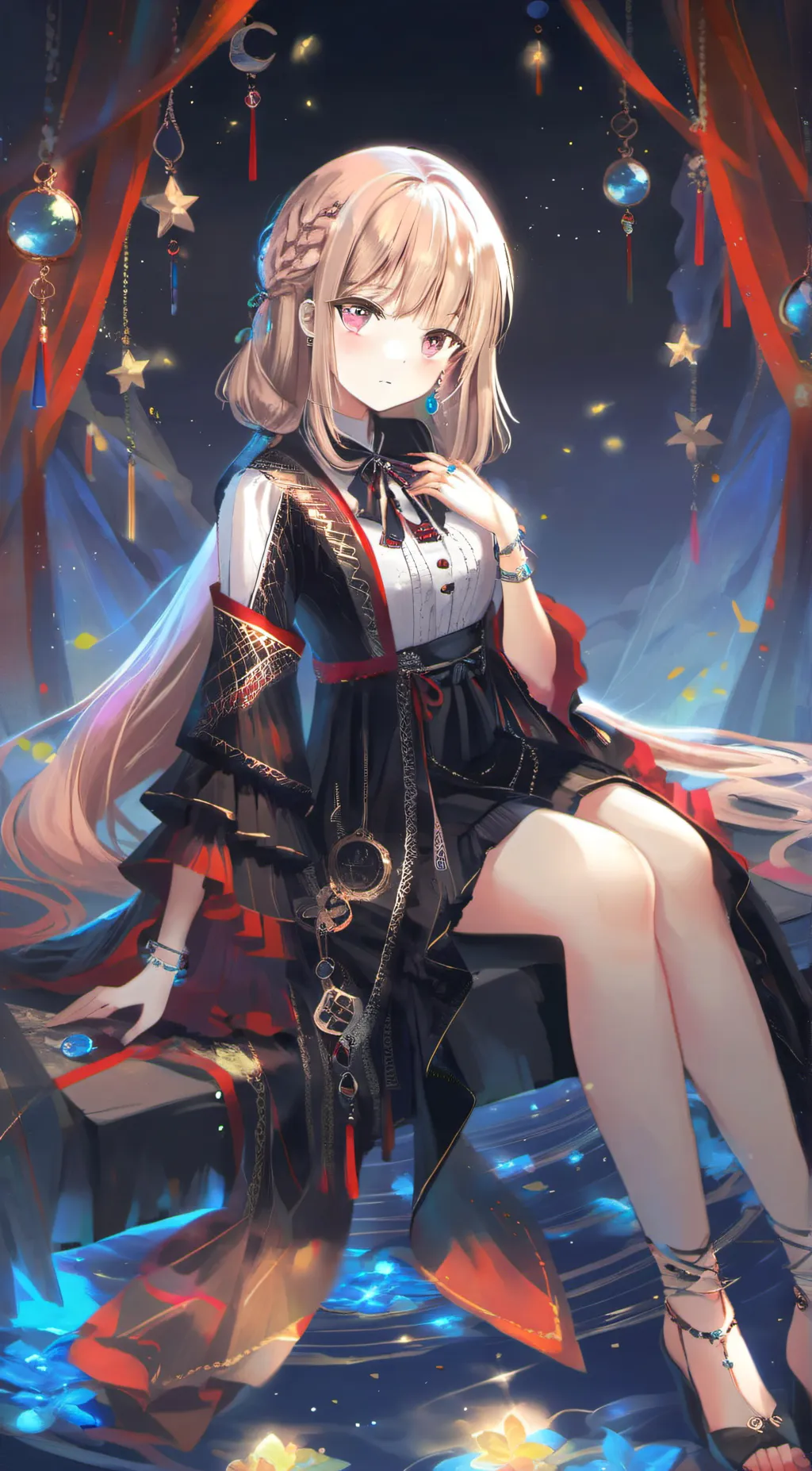 ai character: rose background