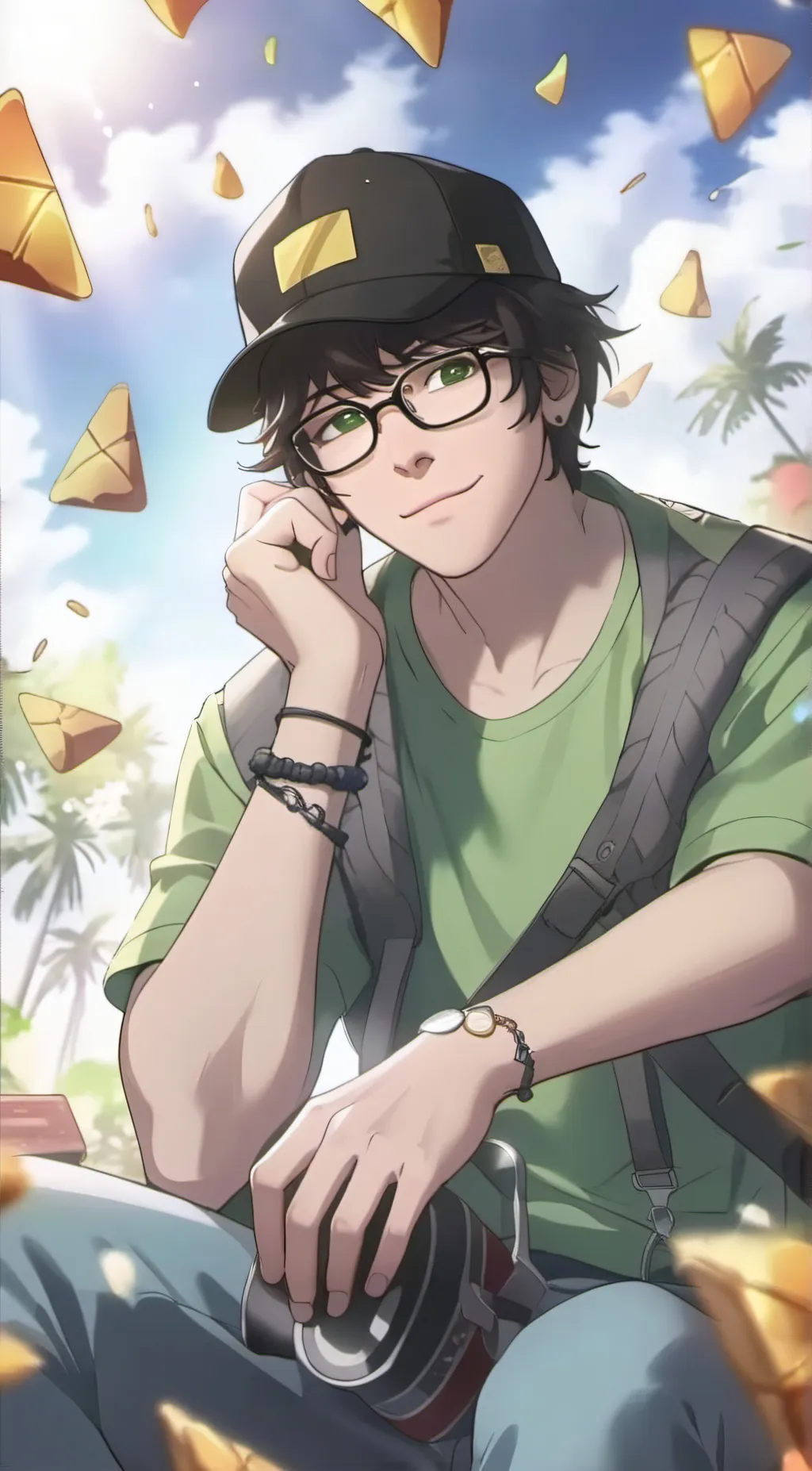 ai character: Doritos reaction  background