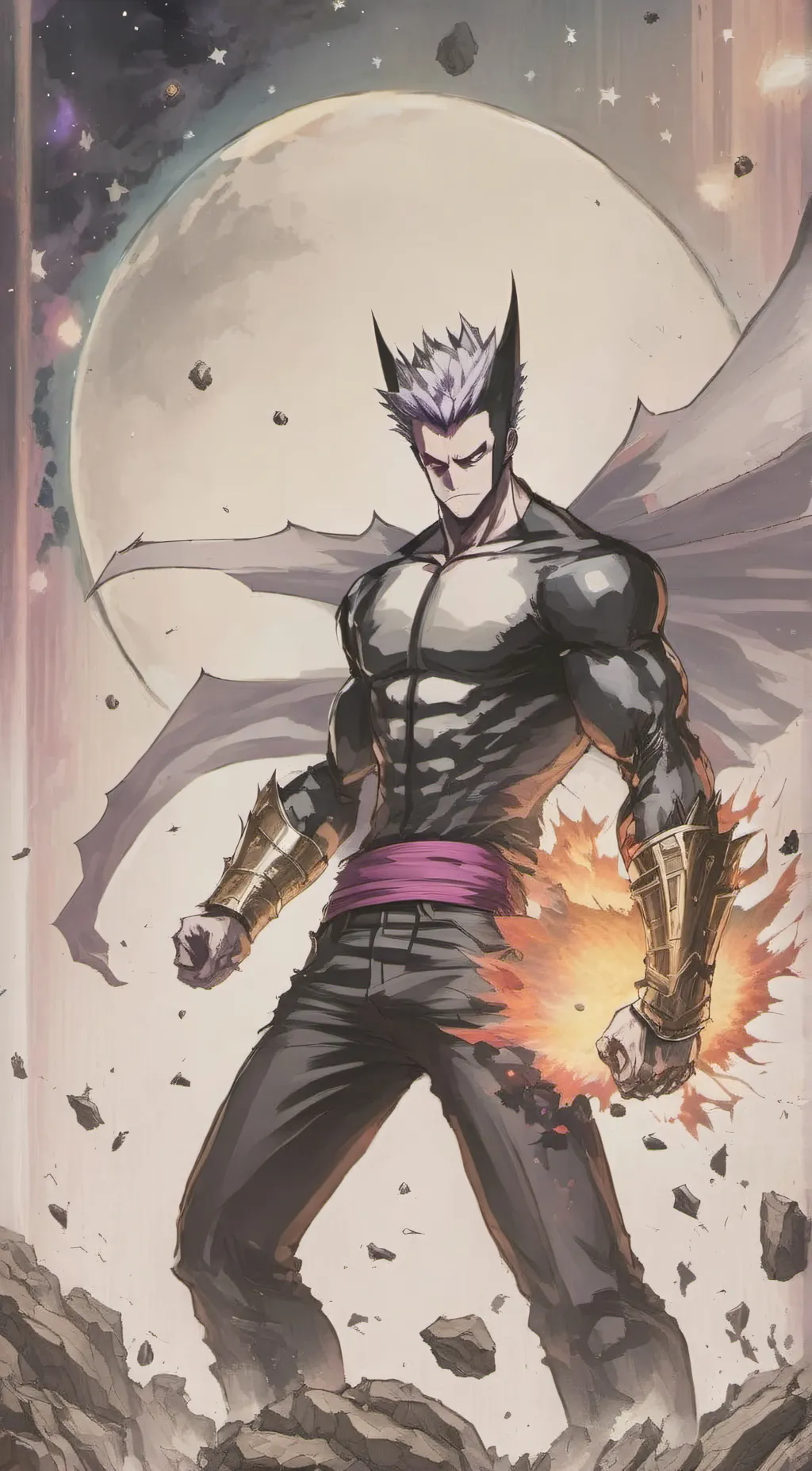ai character: cosmic garou background