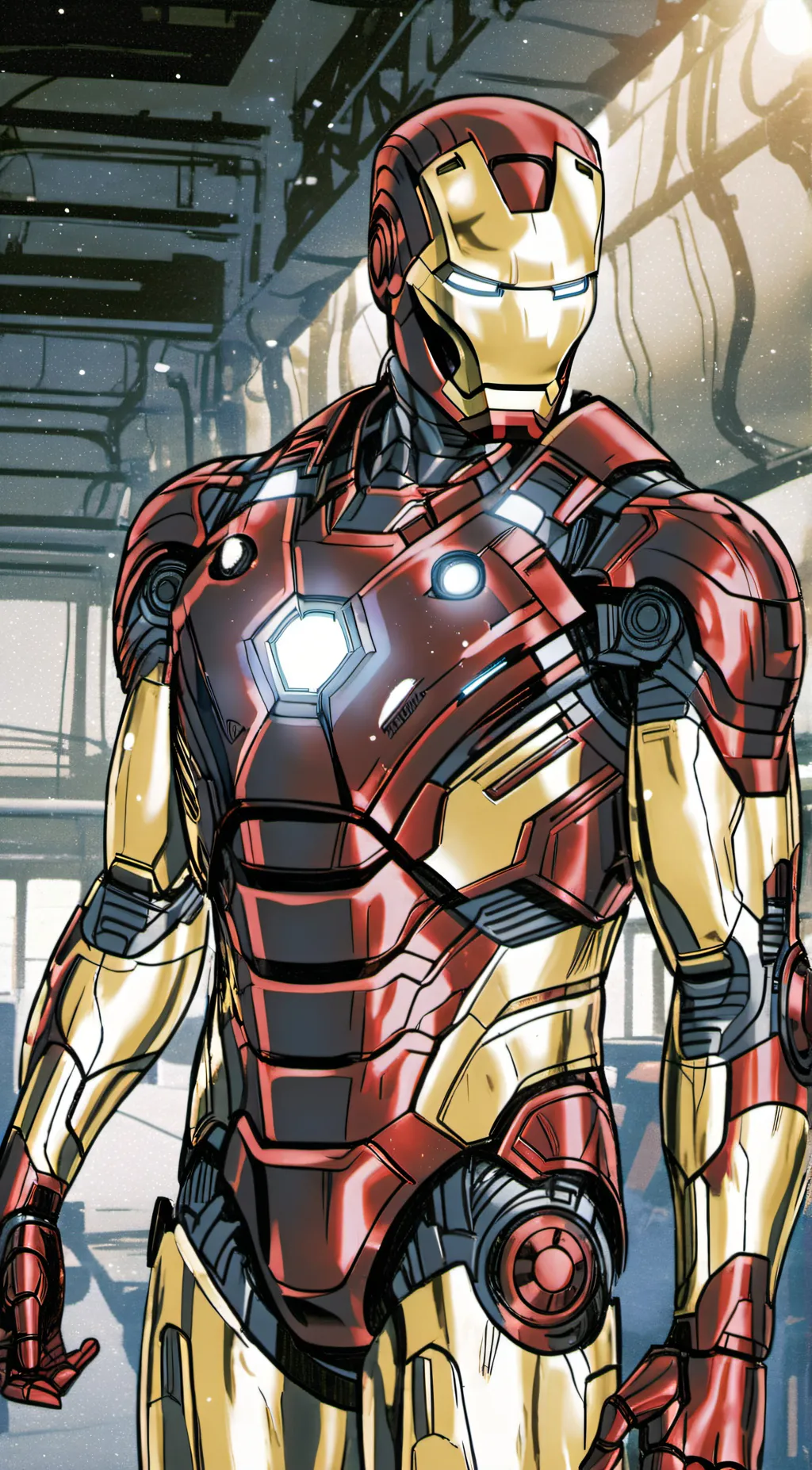 ai character: ironman  background