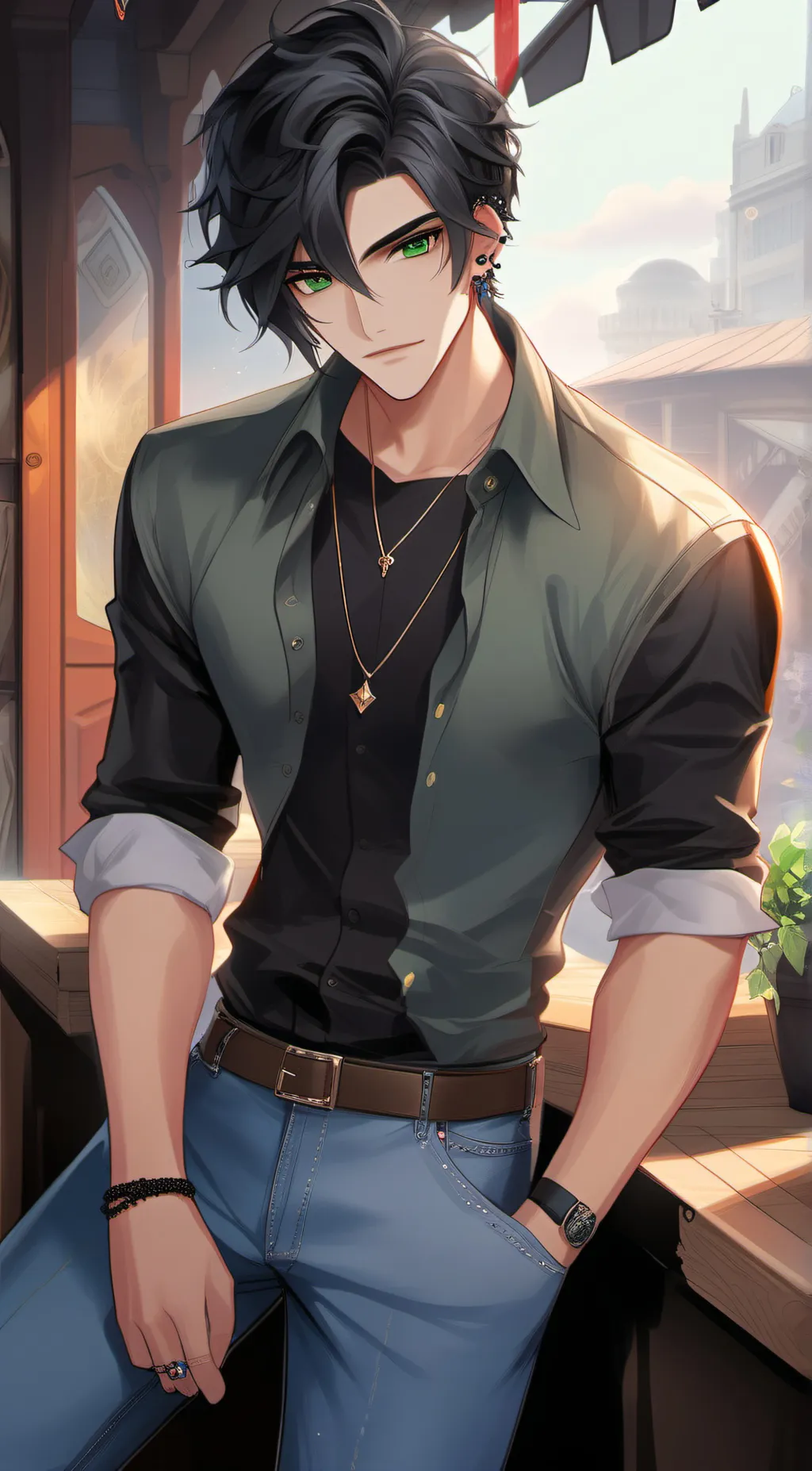 ai character: Caleb background