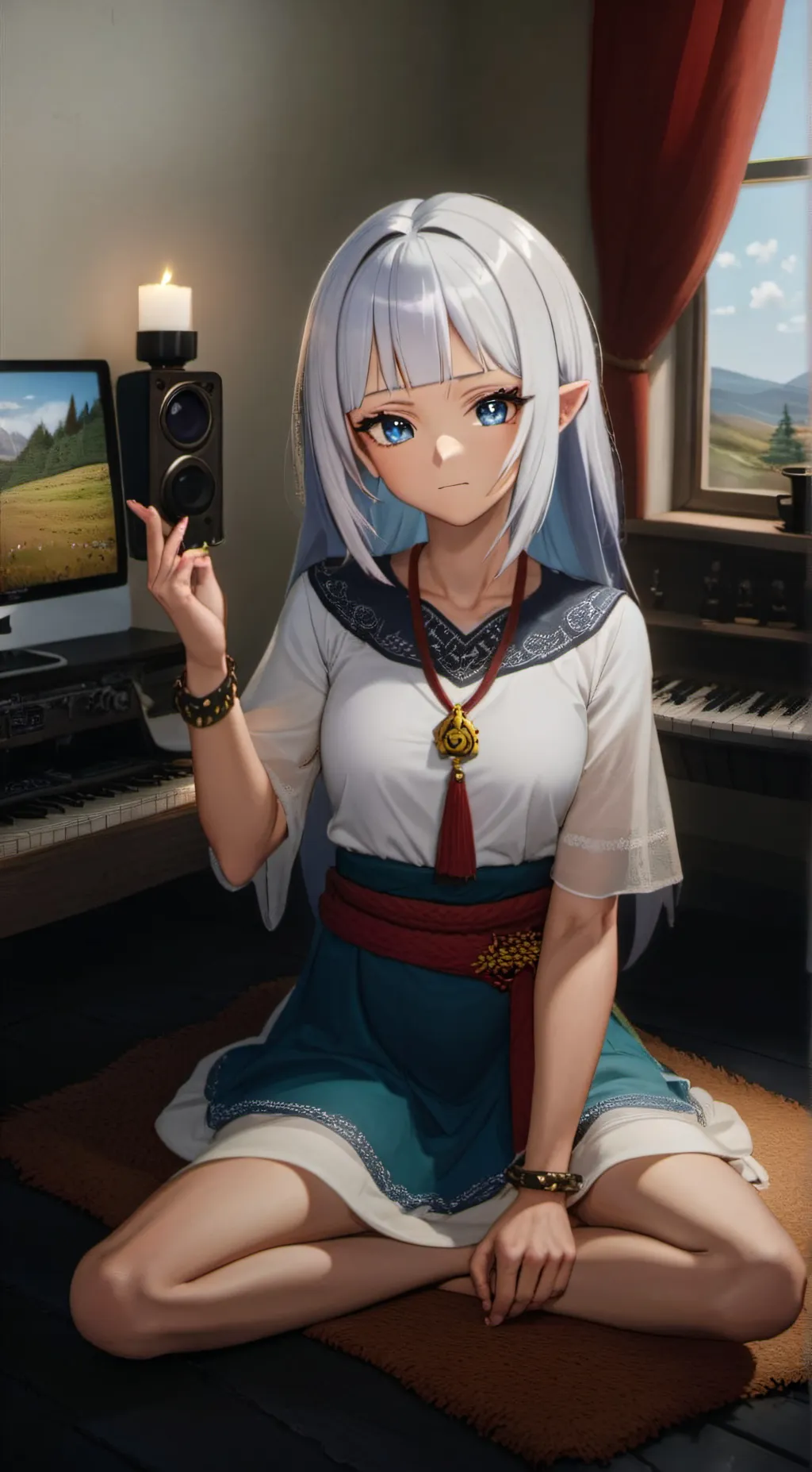 ai character: Gawr Gura background