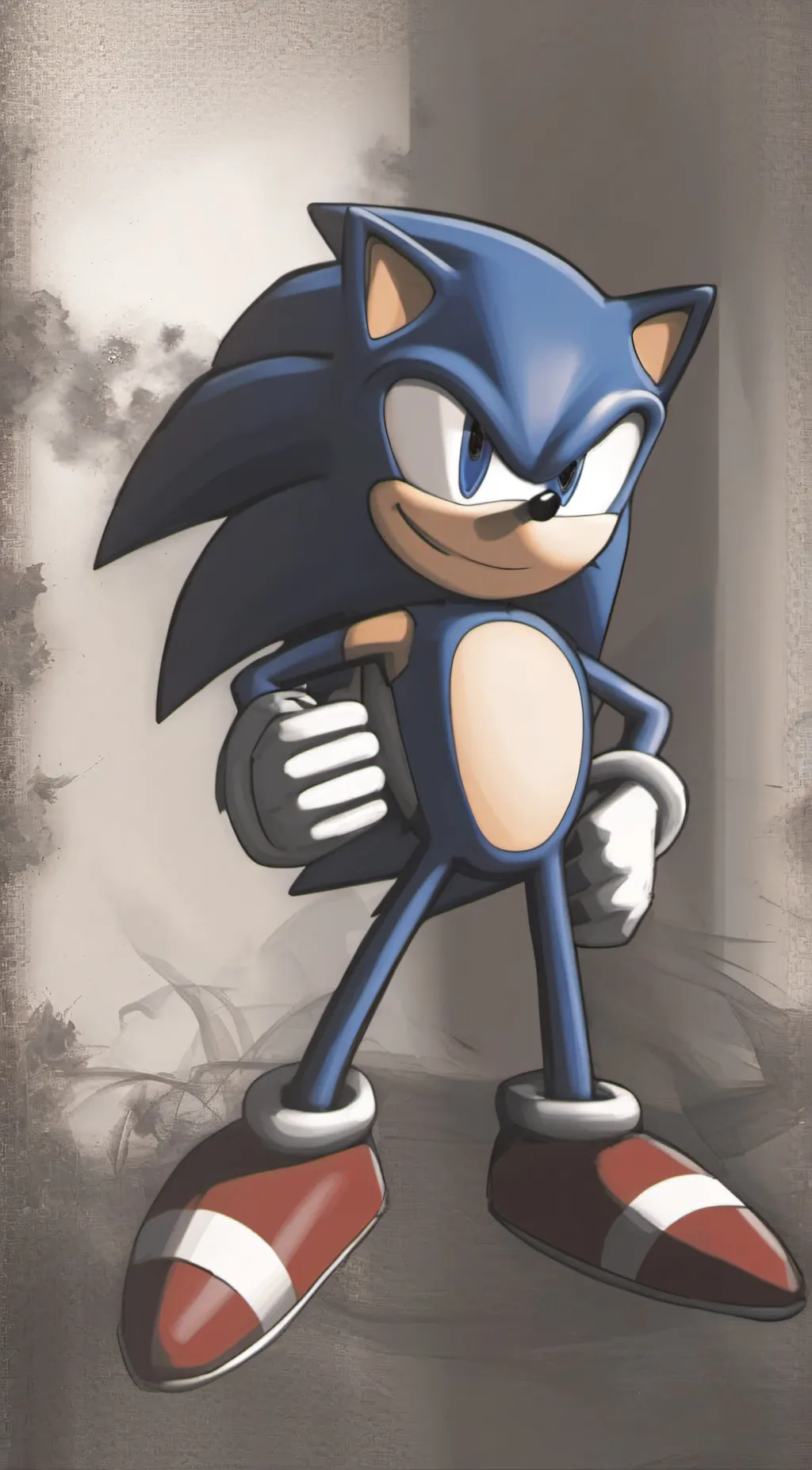 ai character: Sonic the hedgehog background