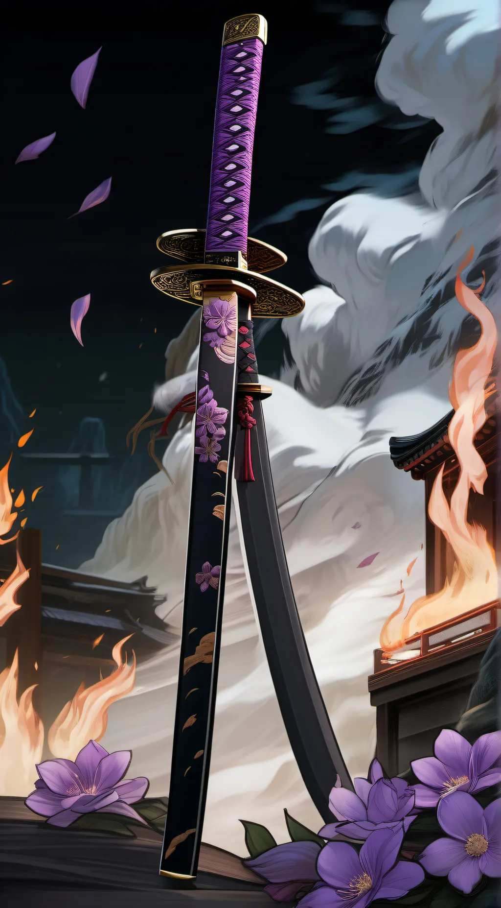 ai character: Sword from the sky background
